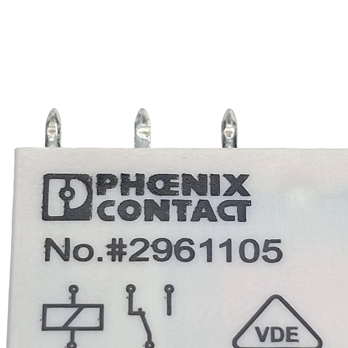 Used Lot of 4 Phoenix Contact 2961105 Mini Power Relay SPDT, 6A 250VAC/DC, 24VDC Coil