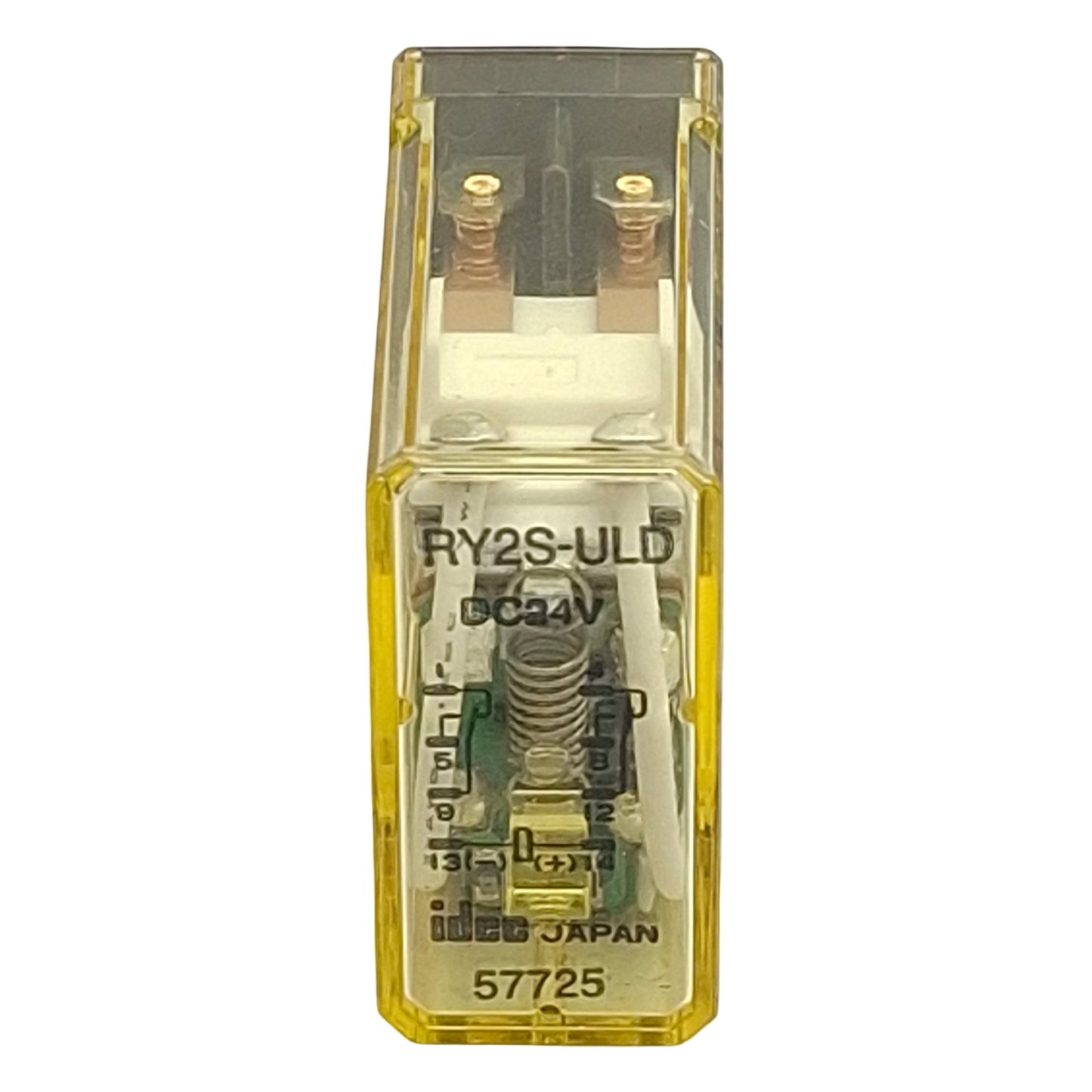 Used Lot of 2 Idec RY2S-ULD-DC24V Ice-Cube Relay, DPDT, 3A Contact, 24VDC Coil