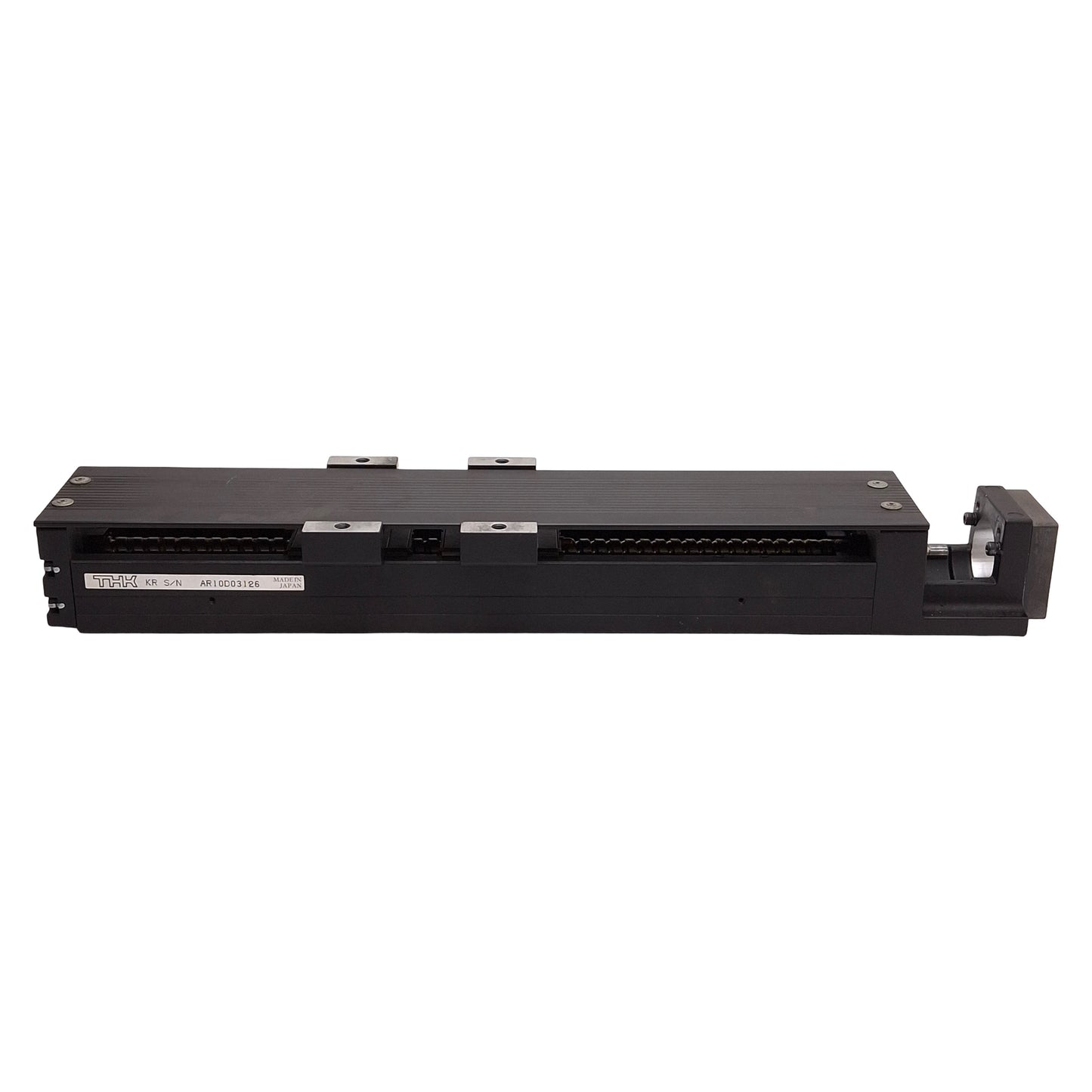Used THK KR3306D-0187 Linear Actuator, 6mm Lead, 7-3/8in Travel, 28.5x86mm Slides