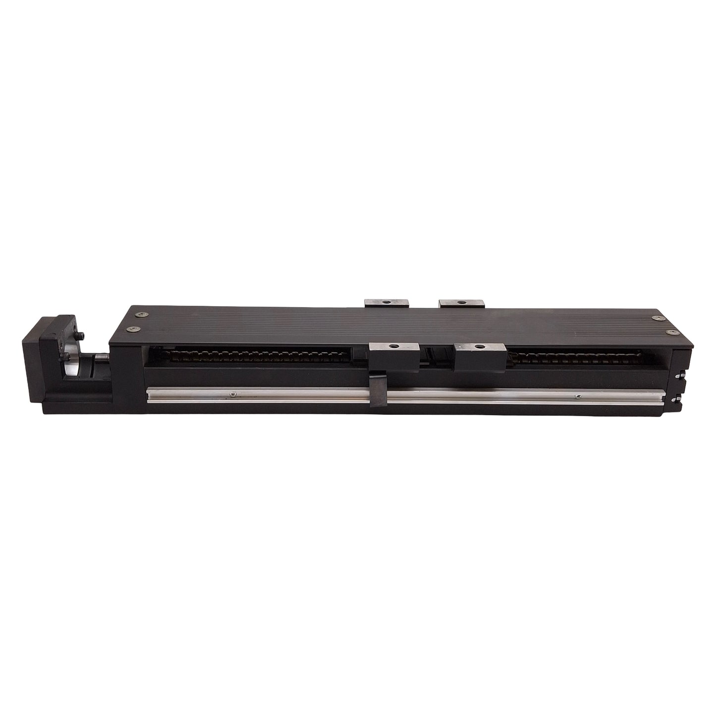 Used THK KR3306D-0187 Linear Actuator, 6mm Lead, 7-3/8in Travel, 28.5x86mm Slides