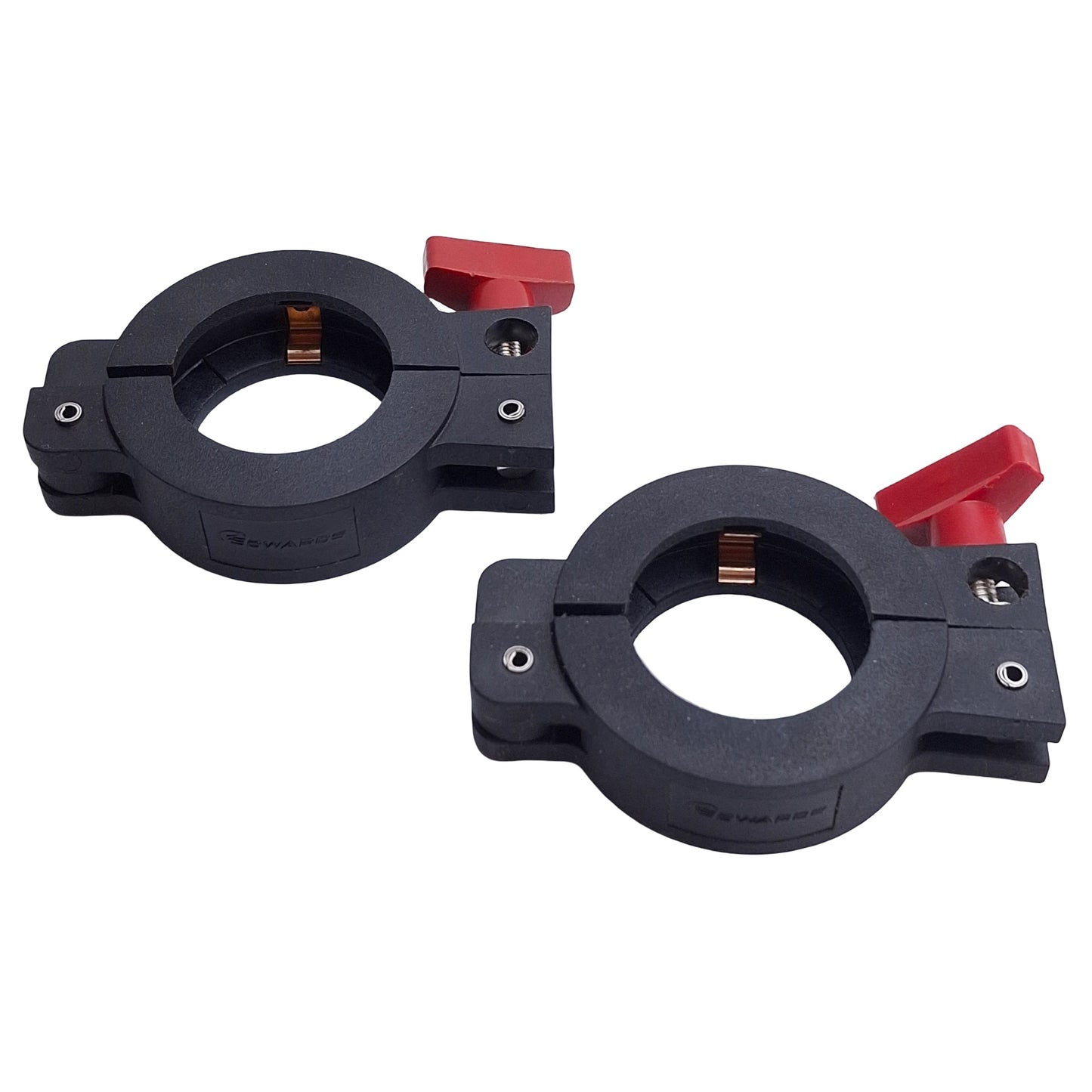Used Lot of 2 Edwards C105-14-304 Vacuum Swing Clamp For NW20 & NW25 Flange