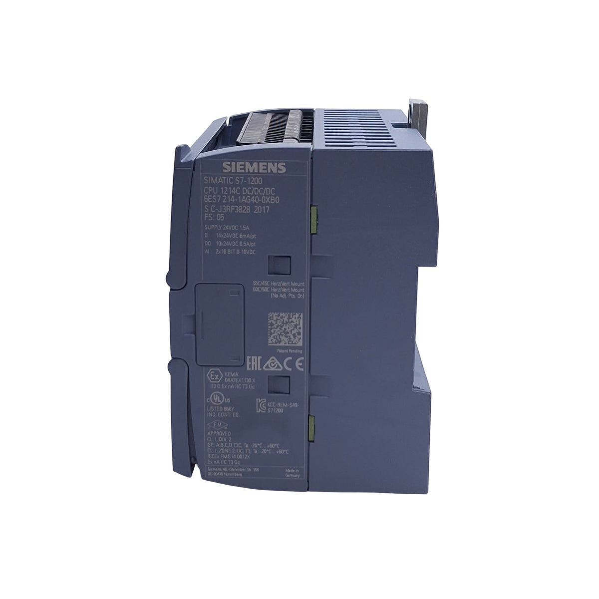 Used Siemens 6ES7 214-1AG40-0XB0 Compact PLC Processor, 24VDC, 14 Digital Inputs