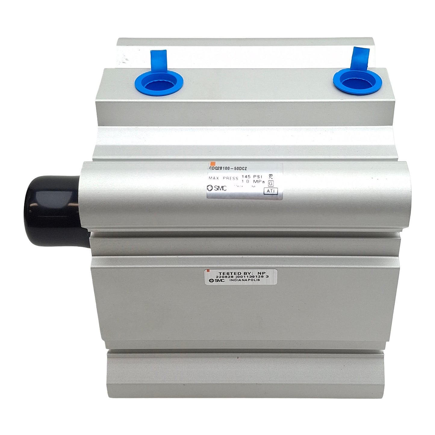 New SMC CDQ2B100-50DCZ Compact Cylinder, ø100mm Bore, 50mm Stroke, Rc3/8, 145psi