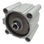 New SMC CDQ2B100-50DCZ Compact Cylinder, ø100mm Bore, 50mm Stroke, Rc3/8, 145psi