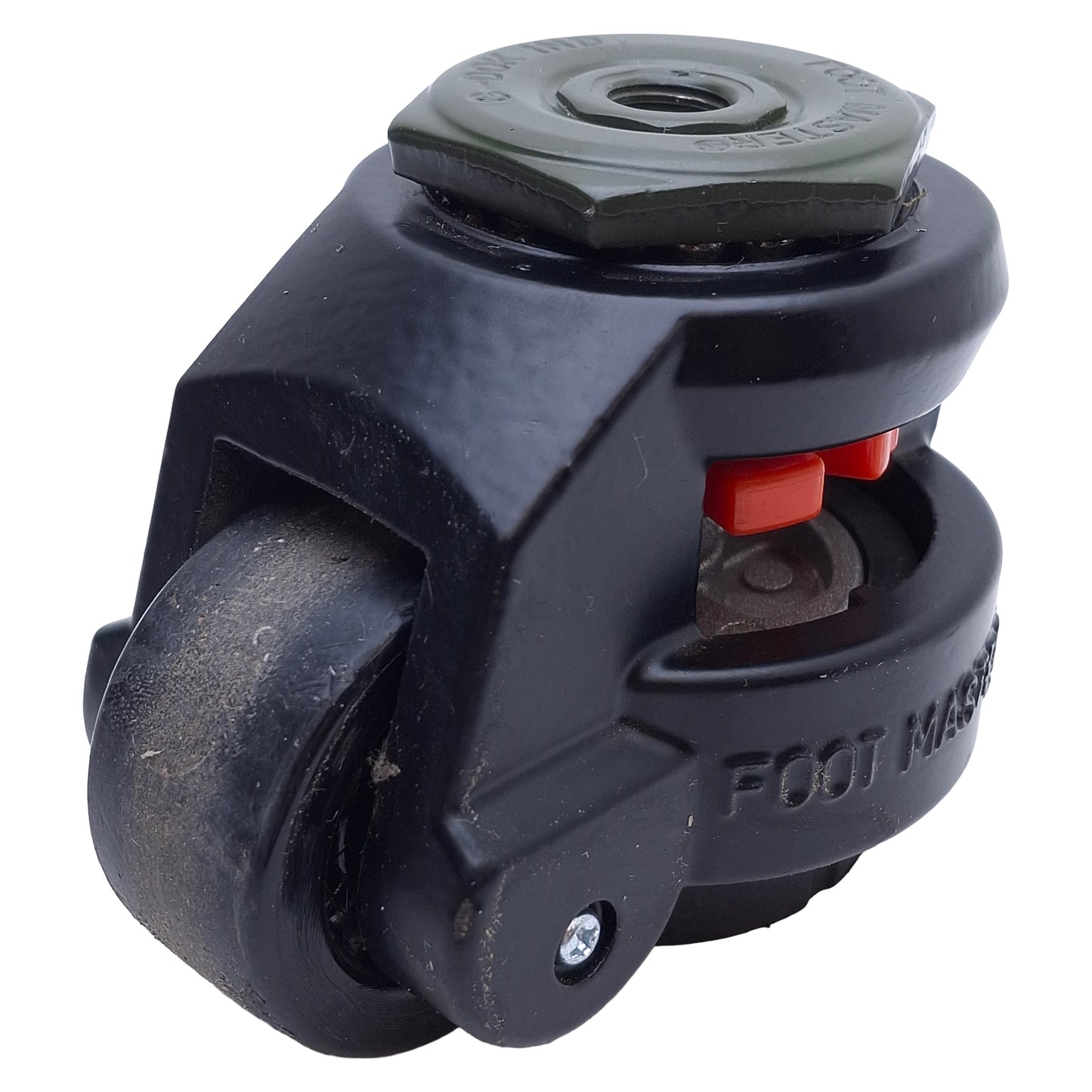 Used Foot Master GD-60-S-NYN-FBL Stem Mount Leveling Caster ø50mm Wheel, 280kg