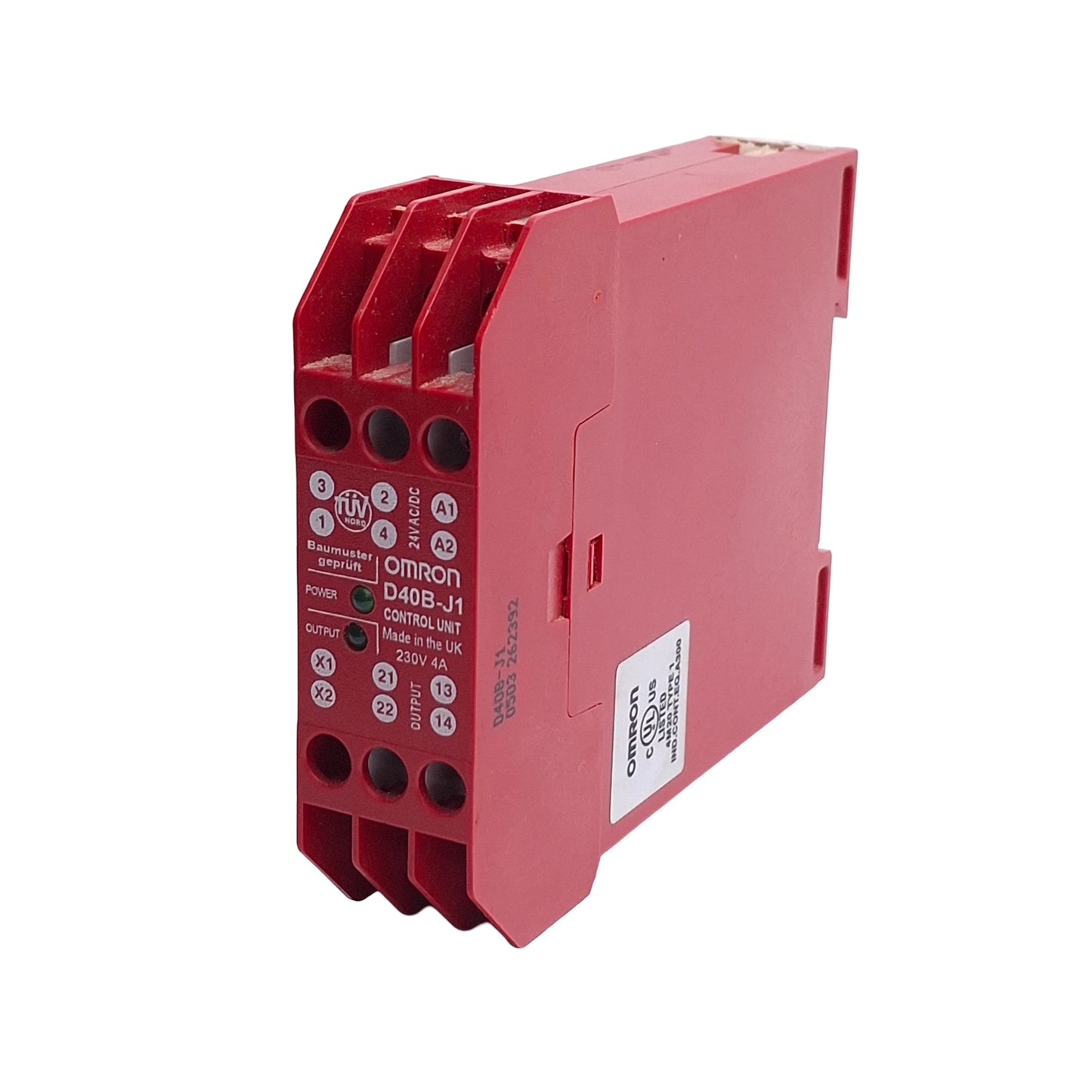 Used Omron D40B-J1 Non Contact Door Switch Controller, 24V Supply, 230VAC 4A Contact