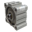 Used SMC NCQ2A80-10D Compact Cylinder, ø80mm Bore, 10mm Stroke, Rc3/8, 145psi