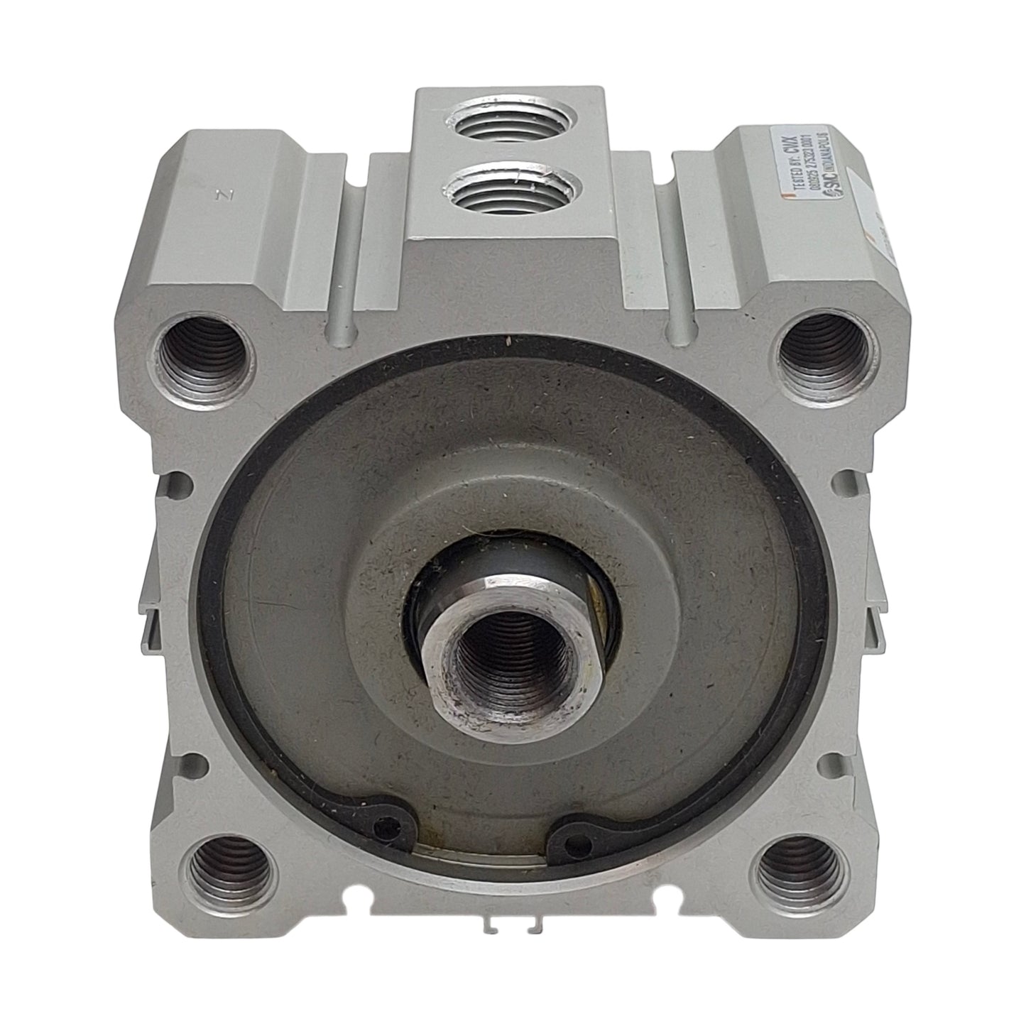 Used SMC NCQ2A80-10D Compact Cylinder, ø80mm Bore, 10mm Stroke, Rc3/8, 145psi