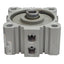 Used SMC NCQ2A80-10D Compact Cylinder, ø80mm Bore, 10mm Stroke, Rc3/8, 145psi