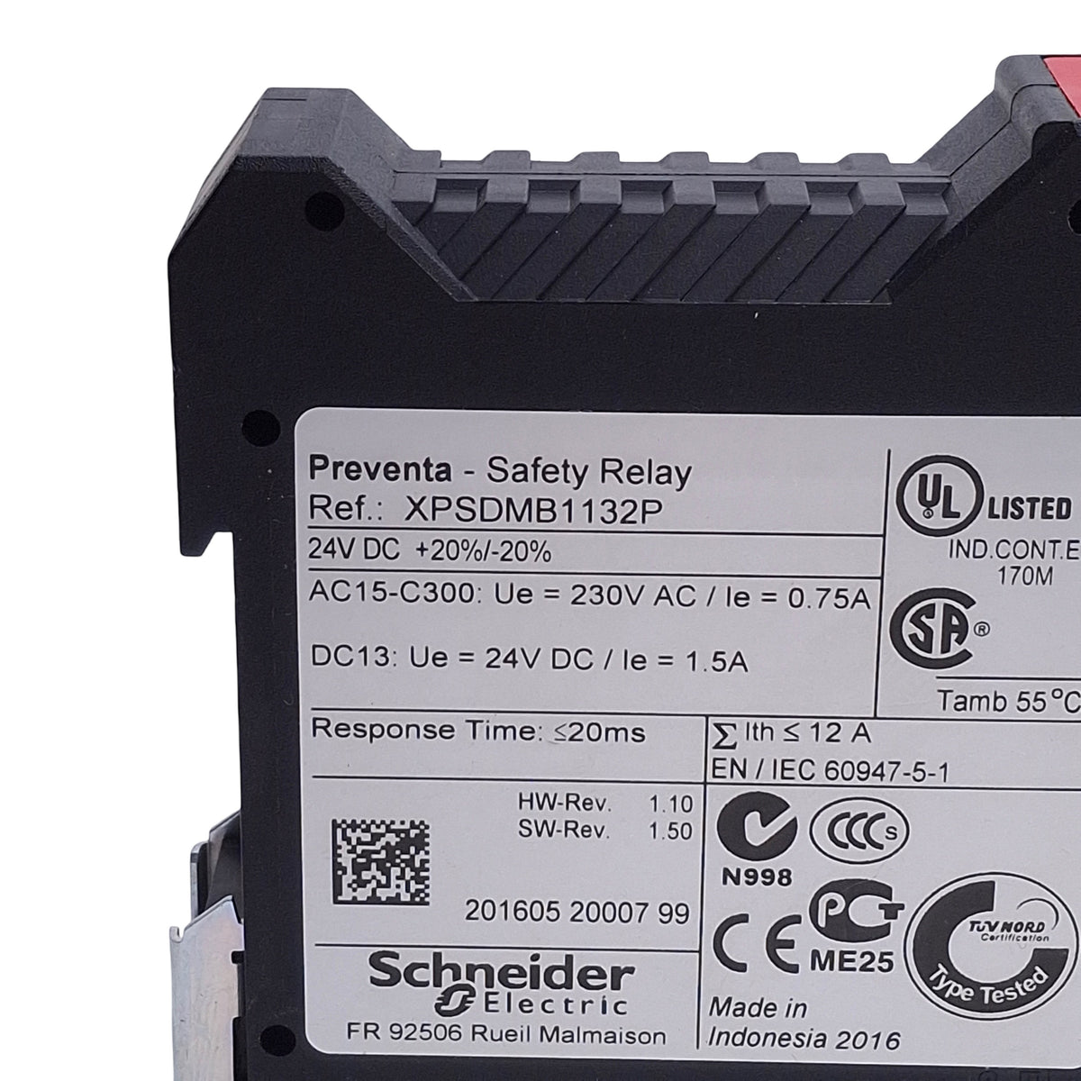 Used Schneider Electric XPSDMB1132P Coded Magnetic Switch, 24VDC Supply, 2NO