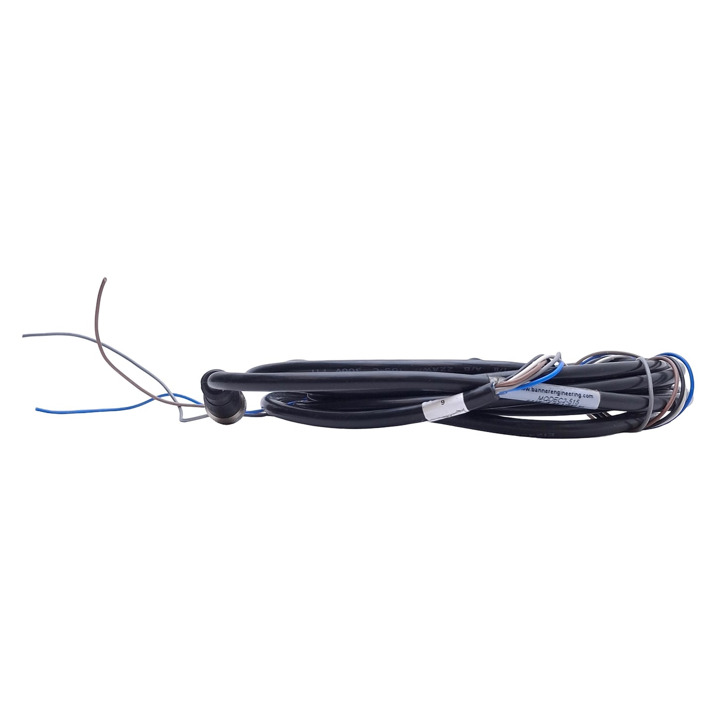 Used Banner MQDEC2-515 Single-Ended Cordset M12 5-Pin Female to Flying Leads, 13ft