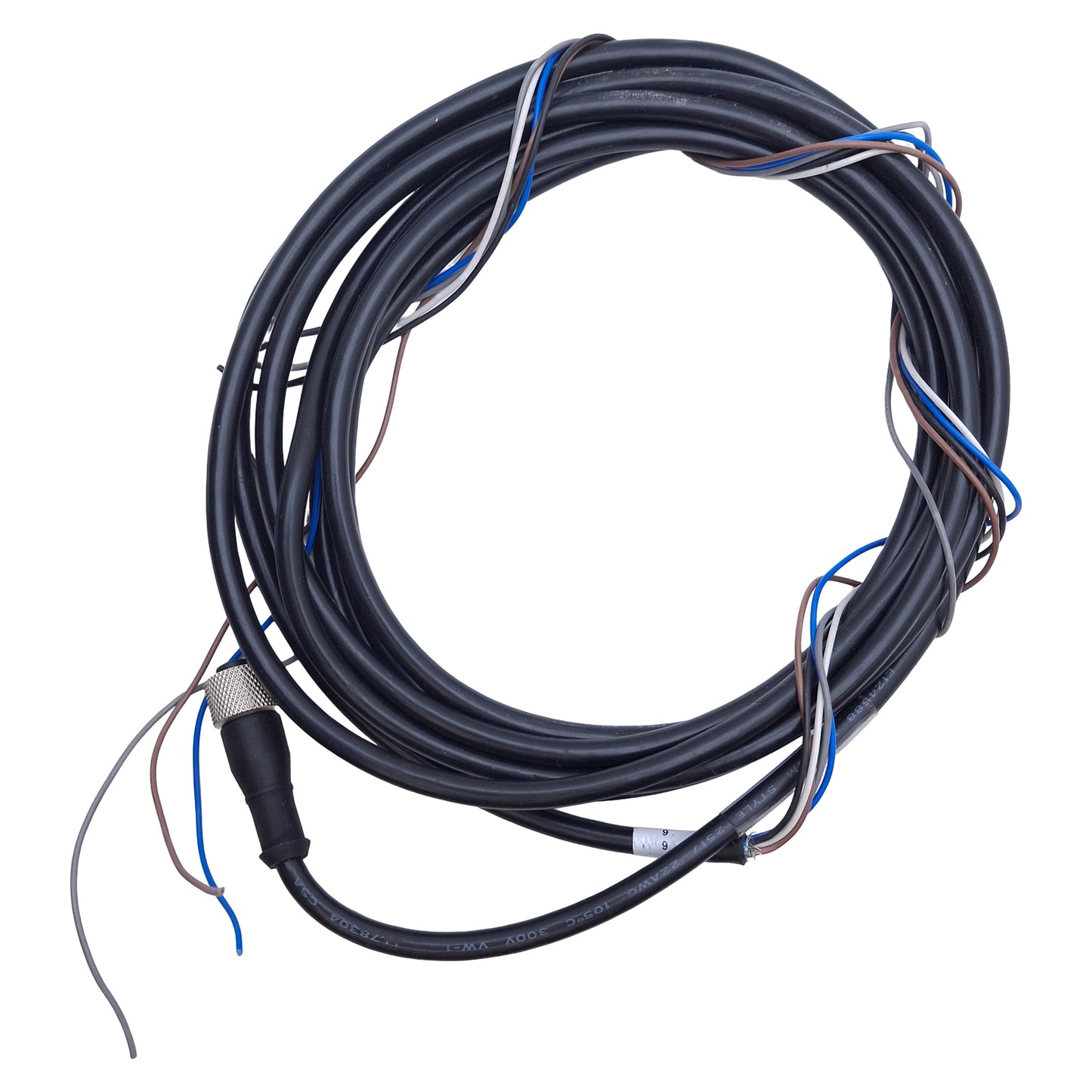 Used Banner MQDEC2-515 Single-Ended Cordset M12 5-Pin Female to Flying Leads, 13ft