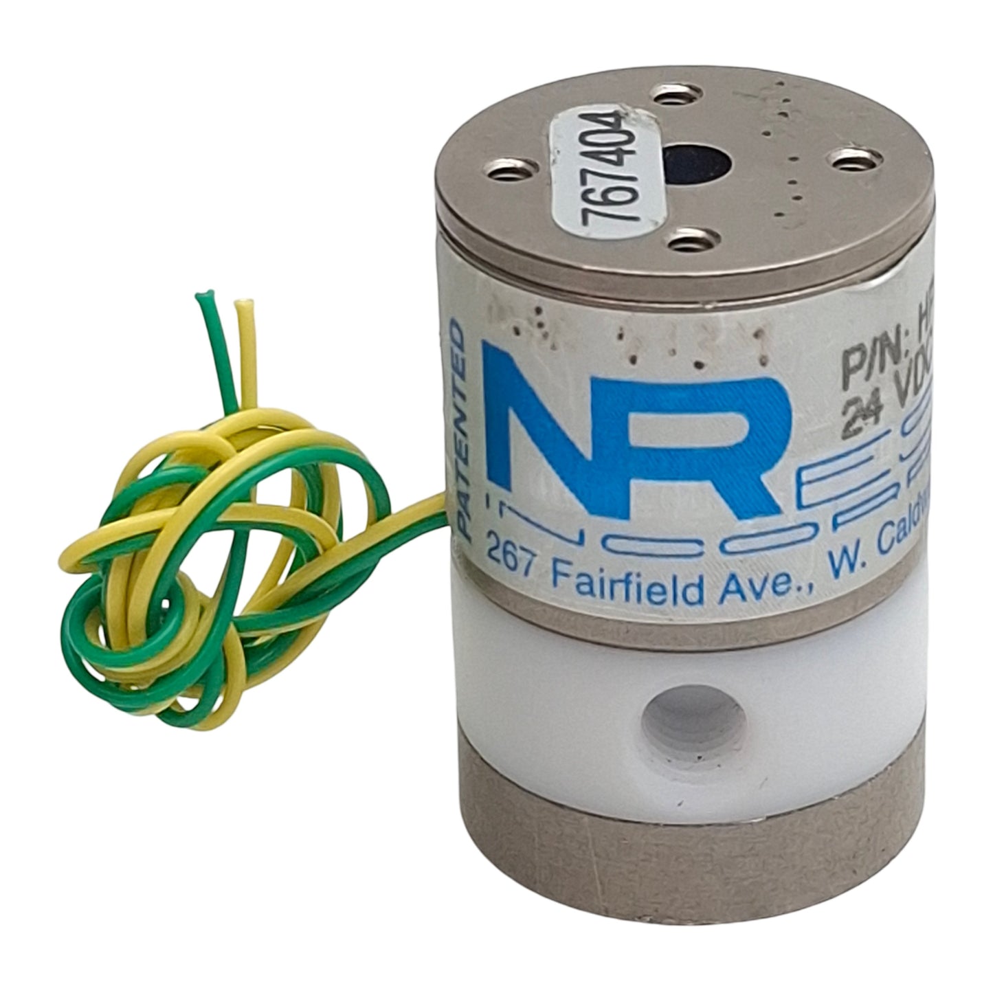 Used NResearch HP225T022 Solenoid Isolation Valve, 2-Way, 1/4-28in, 100psig, 24VDC