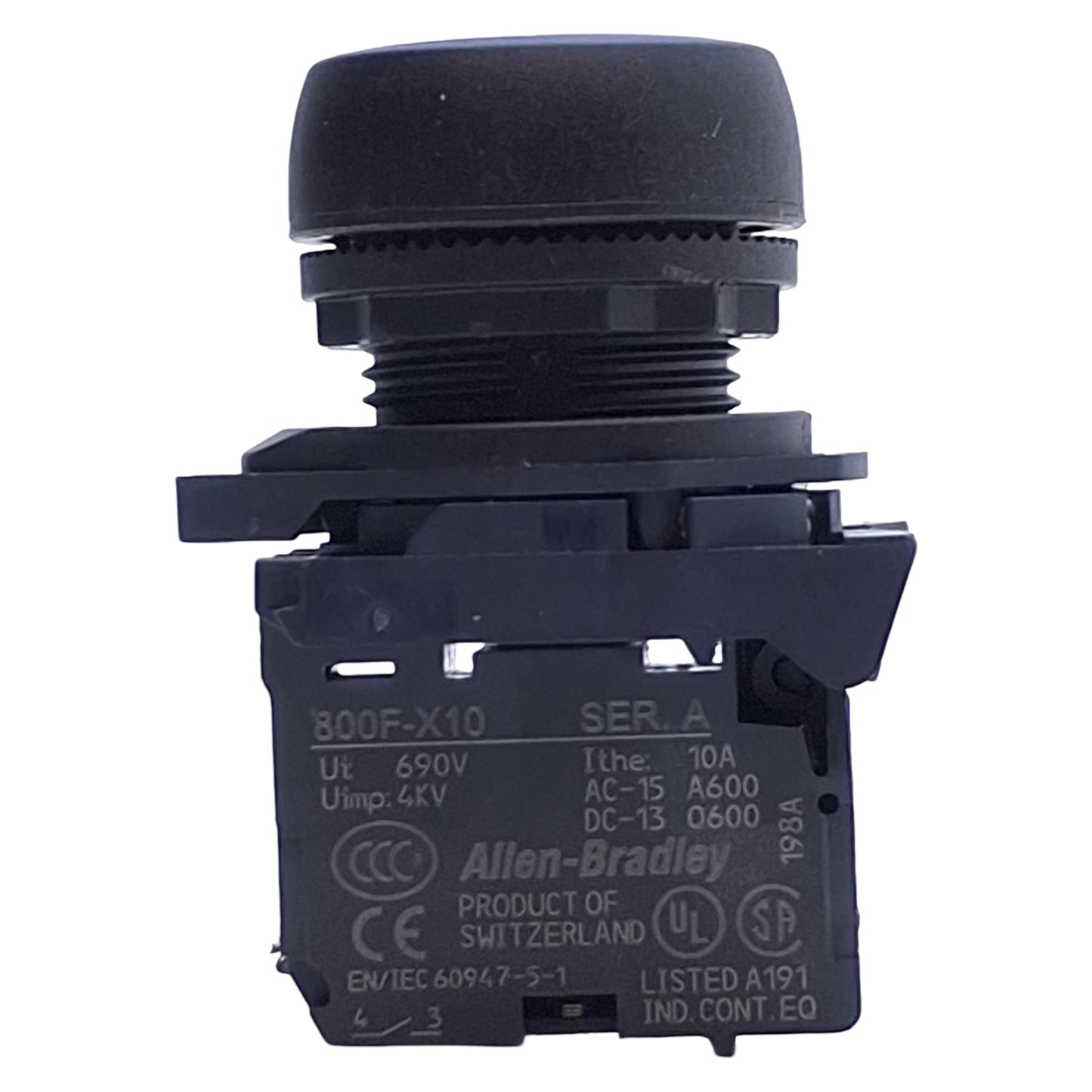Used Allen Bradley 800FP-F6 Blue Non-Illuminated Momentary Push Button ø22mm, 1NO