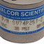 Used Valcor SV74P25T-2 Solenoid Isolation Valve, 2-Way, 1/4-28in, 30psi, 24VDC Coil