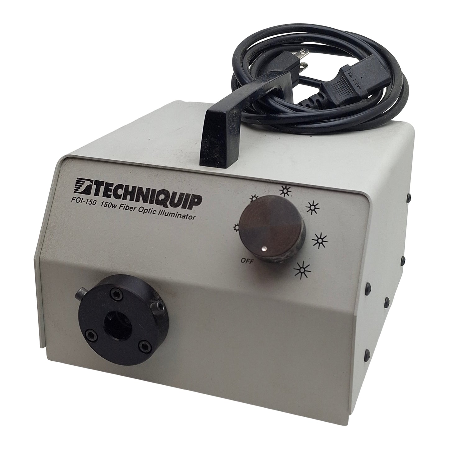 Used Techniquip FOI-150-UL Fiber Optic Light Source Illuminator 120VAC 150W EKE Lamp