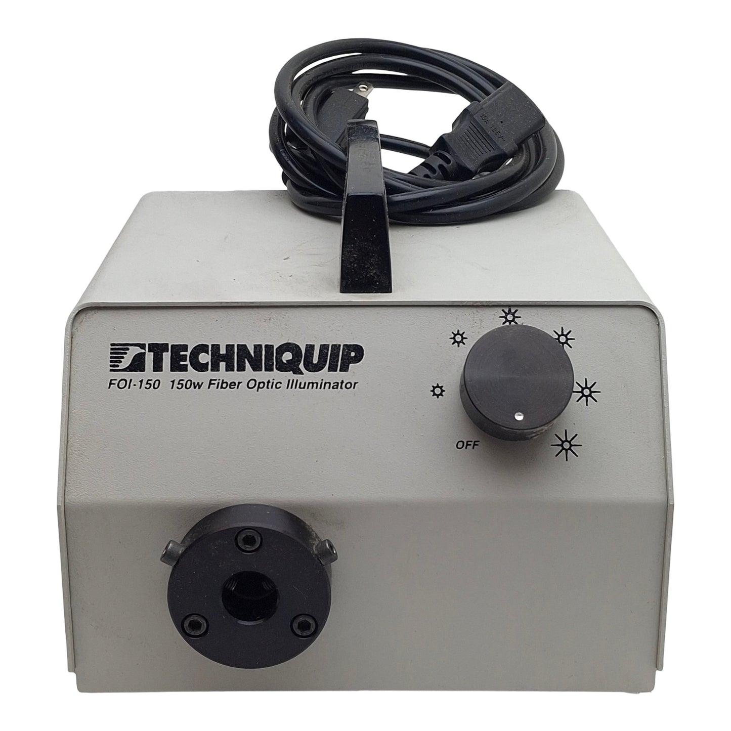 Used Techniquip FOI-150-UL Fiber Optic Light Source Illuminator 120VAC 150W EKE Lamp