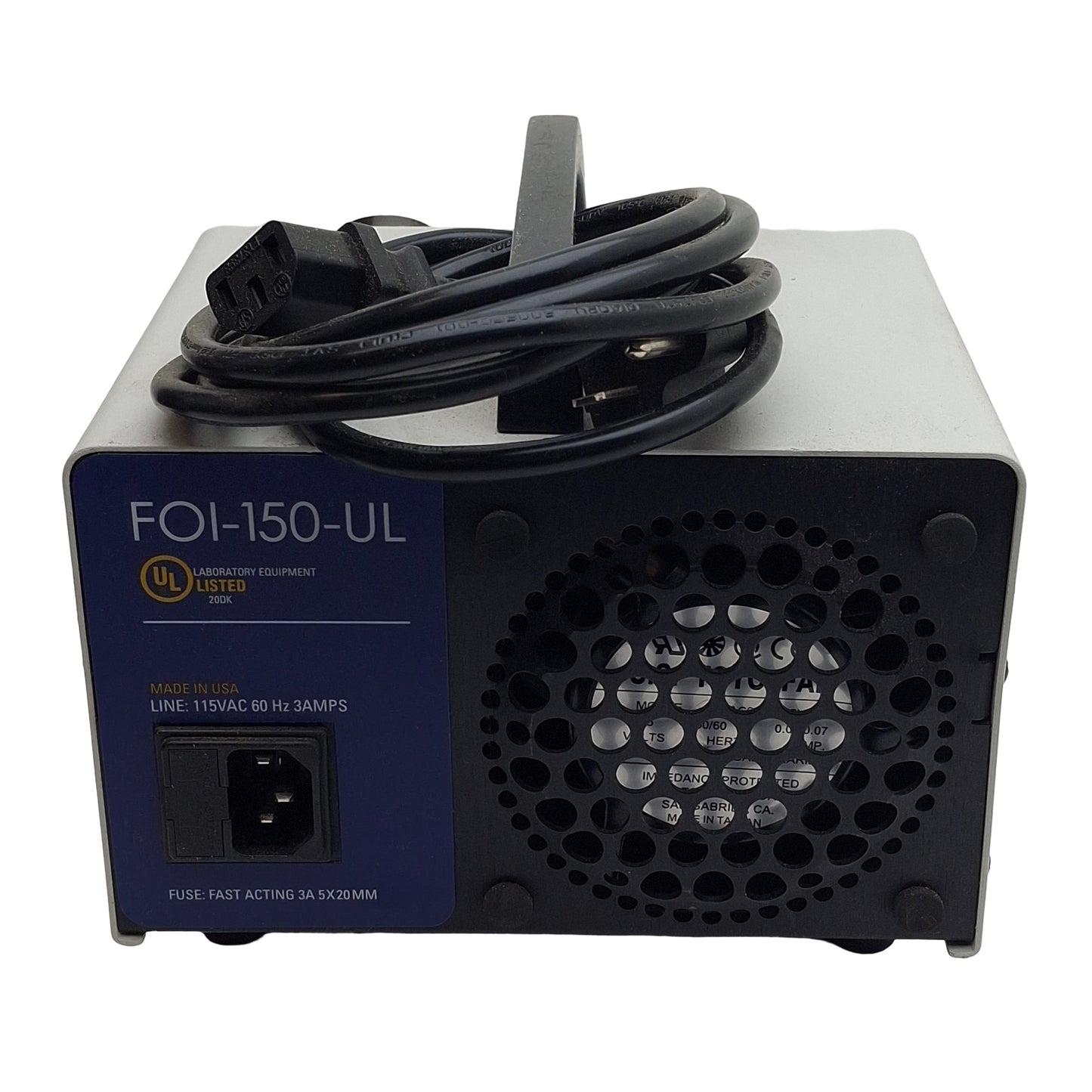 Used Techniquip FOI-150-UL Fiber Optic Light Source Illuminator 120VAC 150W EKE Lamp