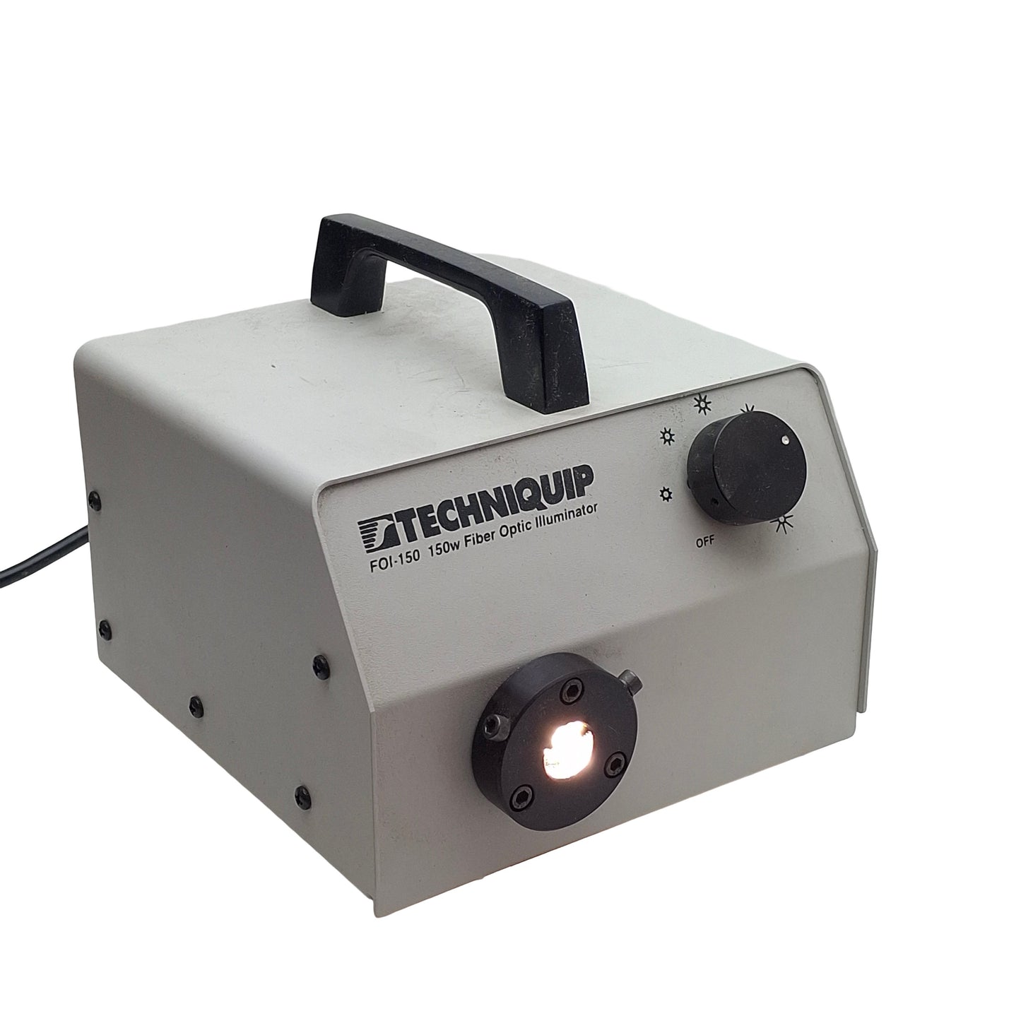 Used Techniquip FOI-150-UL Fiber Optic Light Source Illuminator 120VAC 150W EKE Lamp