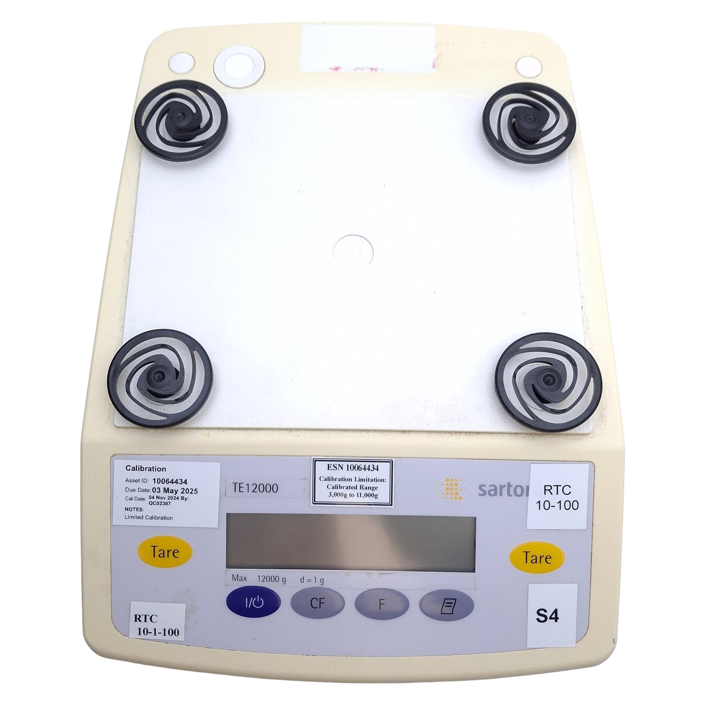Used Sartorius TE12000 Precision Balance 12,000g Capacity, 174x143mm*Missing Top Pan*