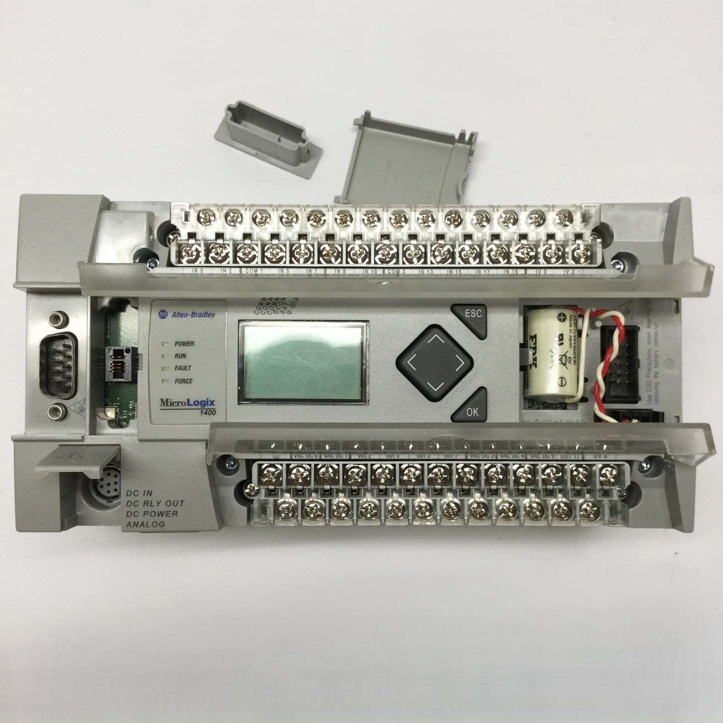 Used Allen Bradley 1766-L32BXBA MicroLogix 1400 PLC Controller, 32-Point, 24VDC