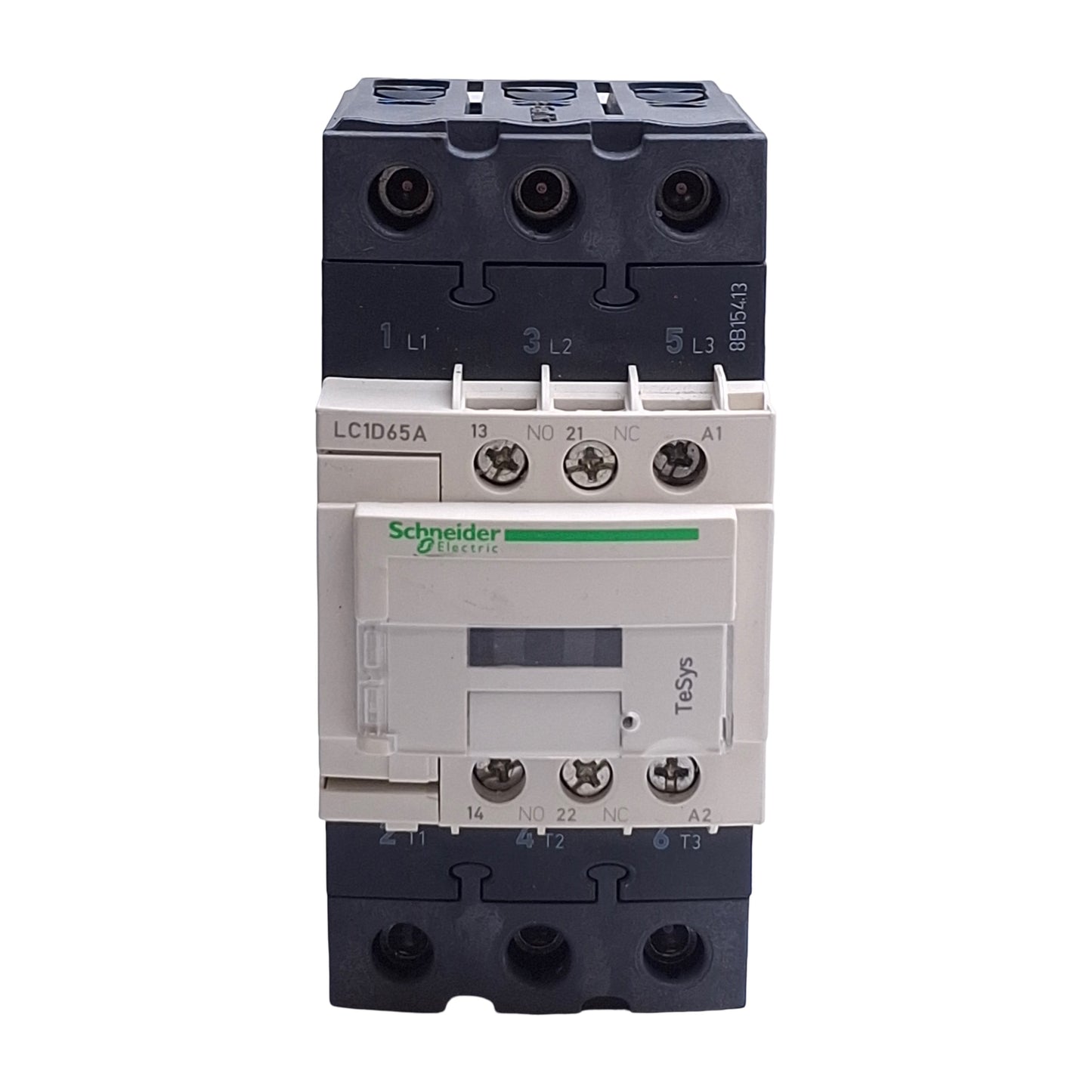 Used Schneider LC1D65A G7 Motor Starter Contactor, 120VAC Coil, 65A, 600VAC, 50HP