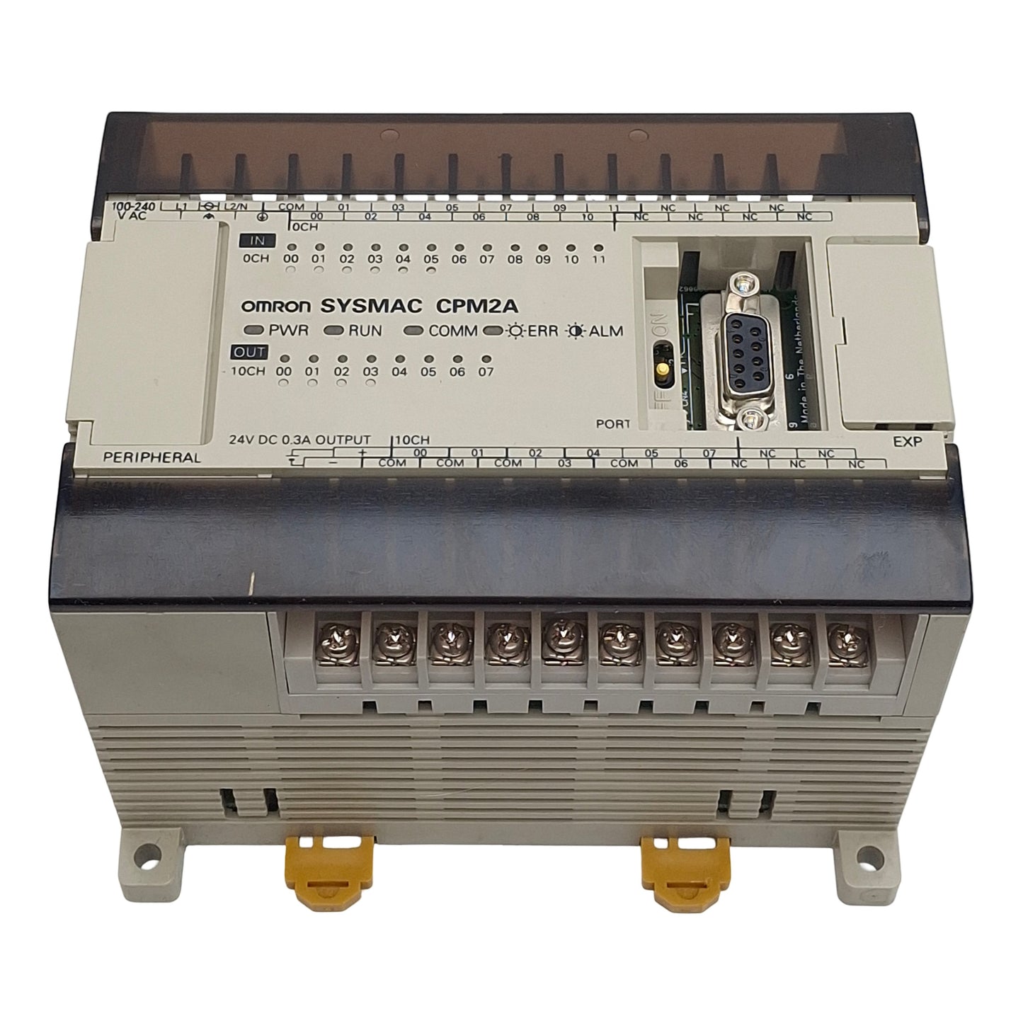 Used Omron CPM2A-20CDR-A Programmable Controller 20I/O Points, 24VDC In/Out, DIN Rail