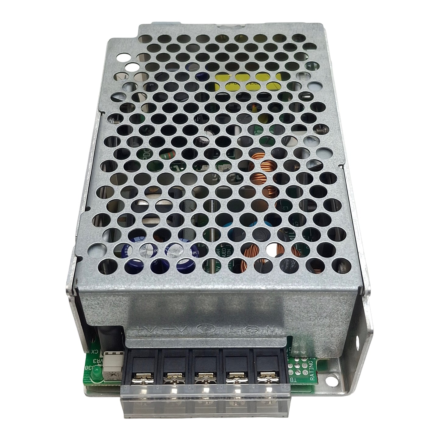 Used Omron S8PS-10024CD Power Supply, 100-240VAC In, 4.5A 24VDC Out, DIN Rail