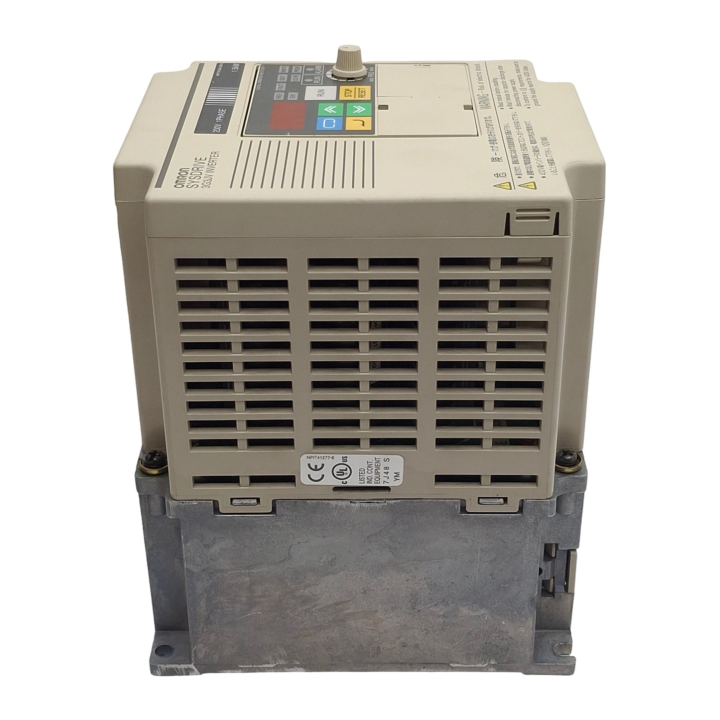 Used Omron 3G3JV-AB015 SYSDRIVE Compact Invertor, 1-Phase 200VAC In, 1.5kW Motor