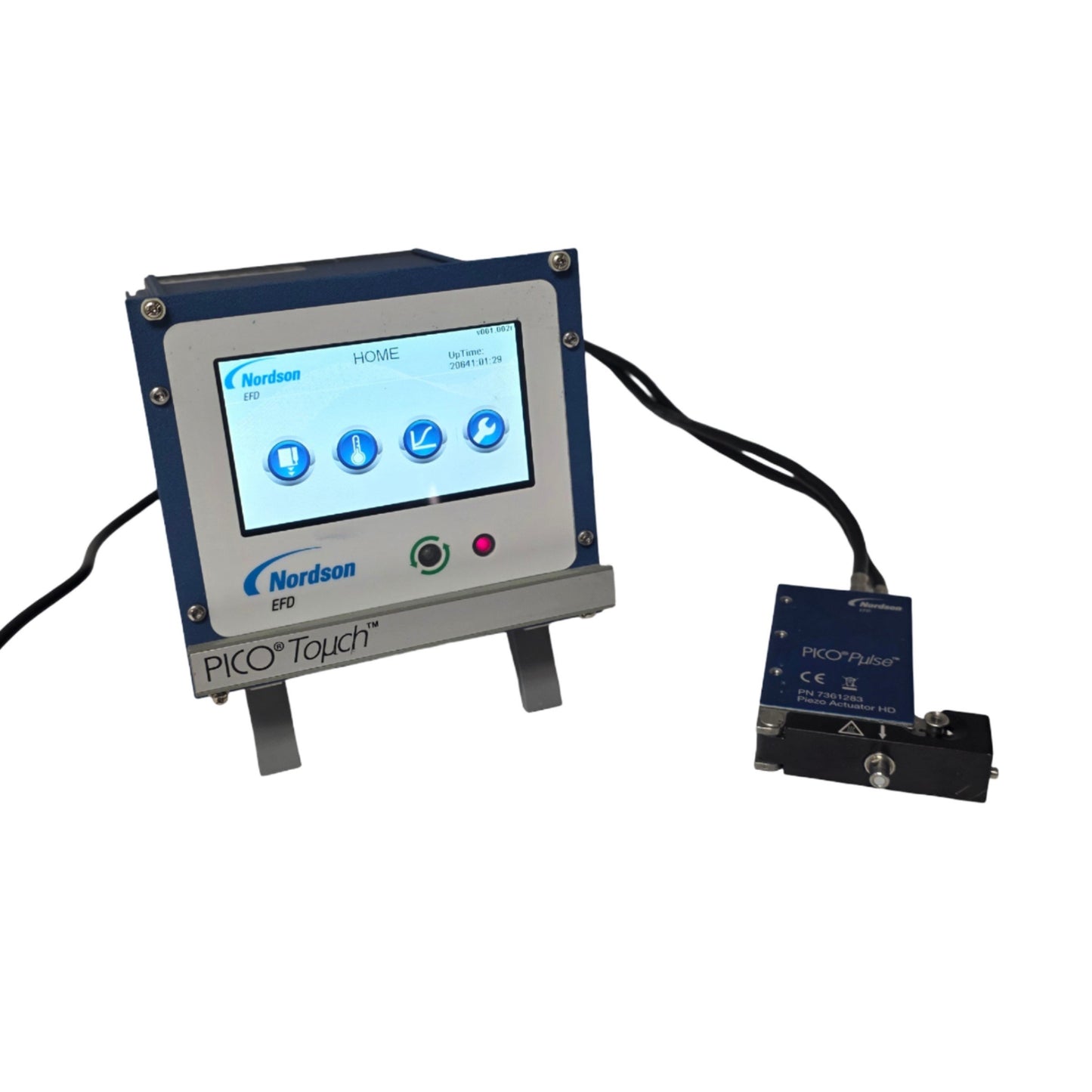 Used Nordson EFD 7361217 PICO Touch Controller With 7361283 PICO Pulse Valve 100-240V