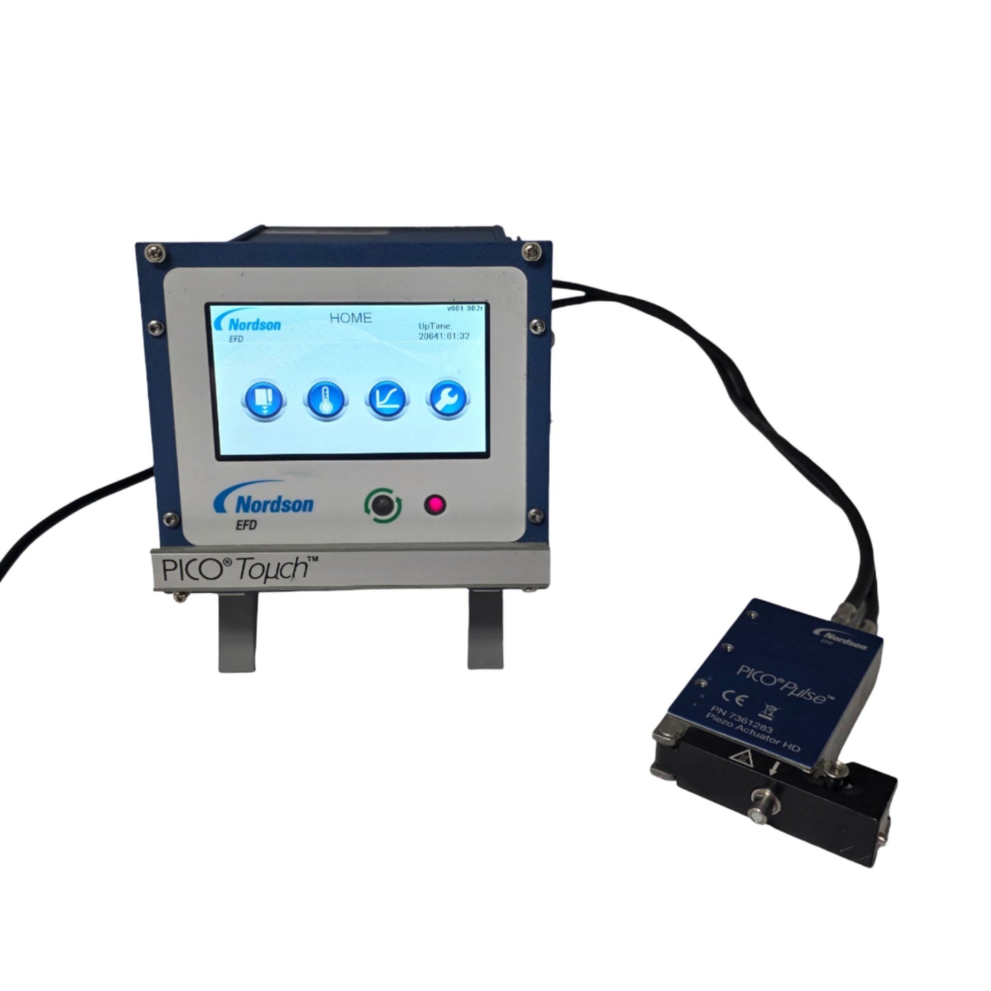 Used Nordson EFD 7361217 PICO Touch Controller With 7361283 PICO Pulse Valve 100-240V