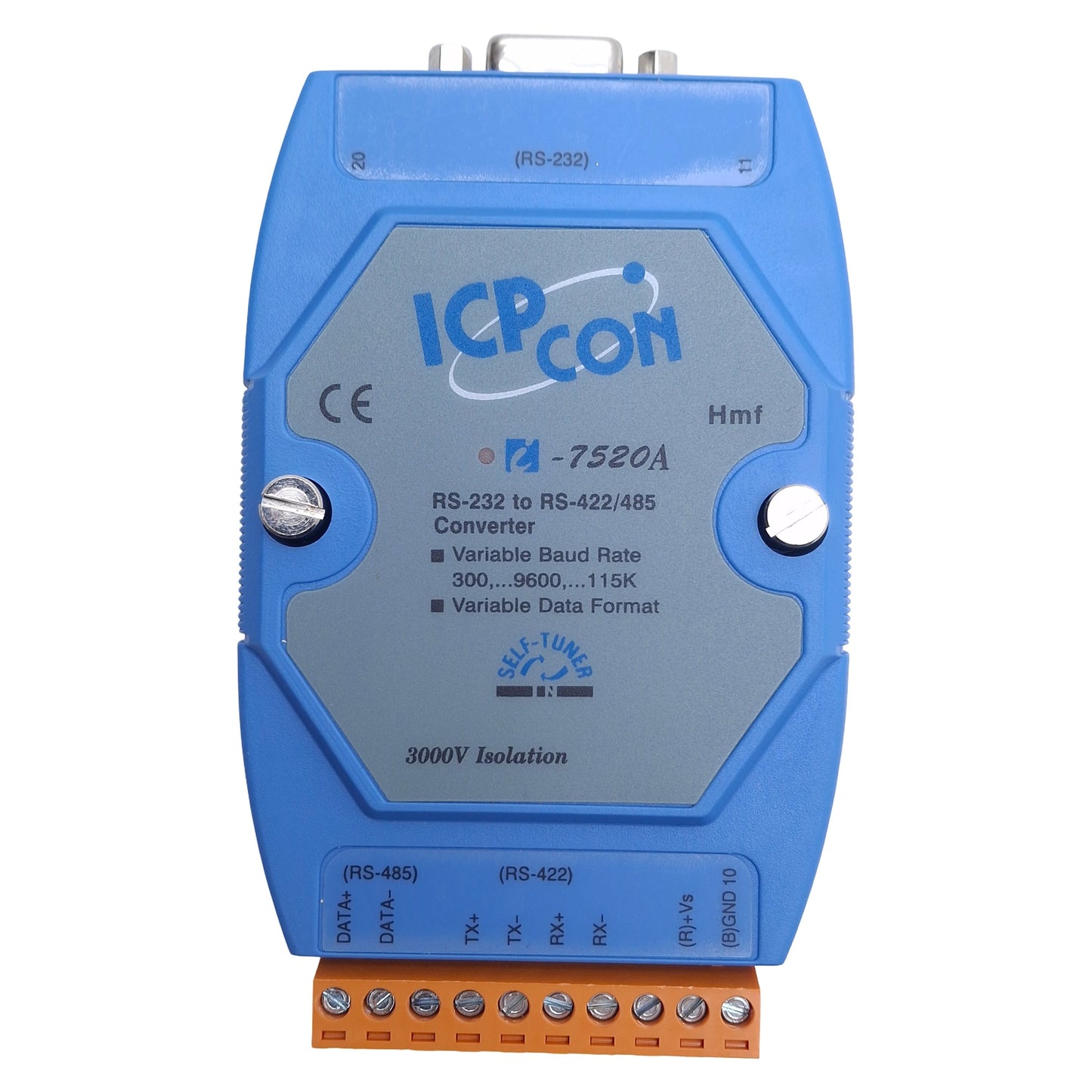 Used ICP DAS I-7520A Converter, RS-232 to RS-422/485, 300-115200bps Speed, 10-30VDC