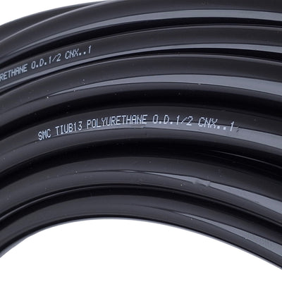 New – Open box SMC TIUB13B-20 Polyurethane Tubing, 1/2in OD x 0.33in ID, Black, 20 Meters