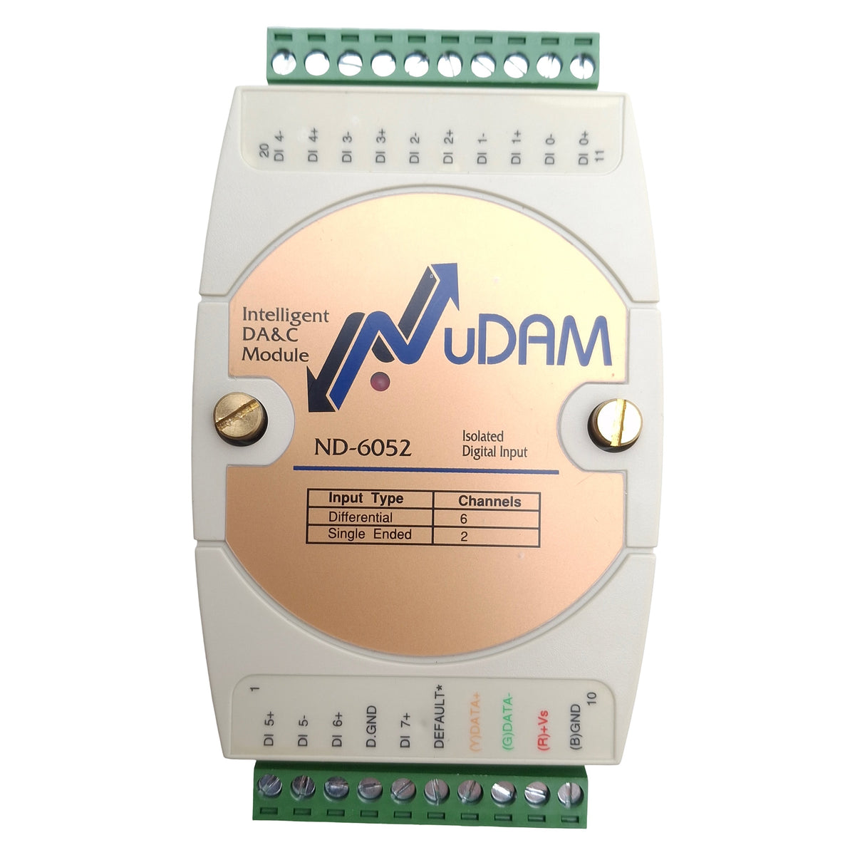 Used ADLINK ND-6052 8 Channel Digital Input Module 10-30VDC, 1.2kOhms Limit