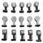 Used Lot of 15 80/20 3360 Standard Anchor Fastener Assembly, 15-Series, 5/16"-18