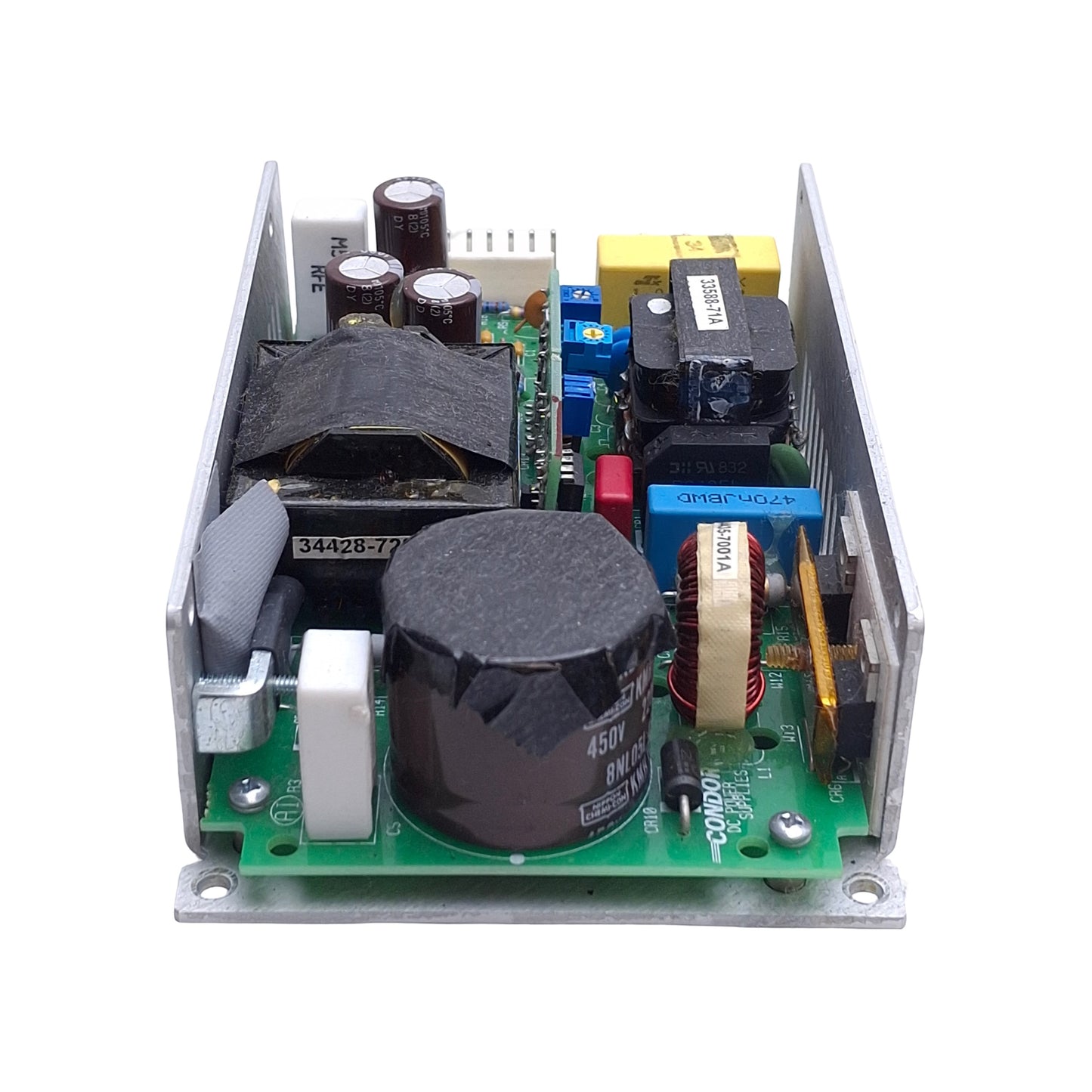 Used Condor GPFC110-24G Power Supply, 24VDC 4.6A Output, 85-264VDC Input