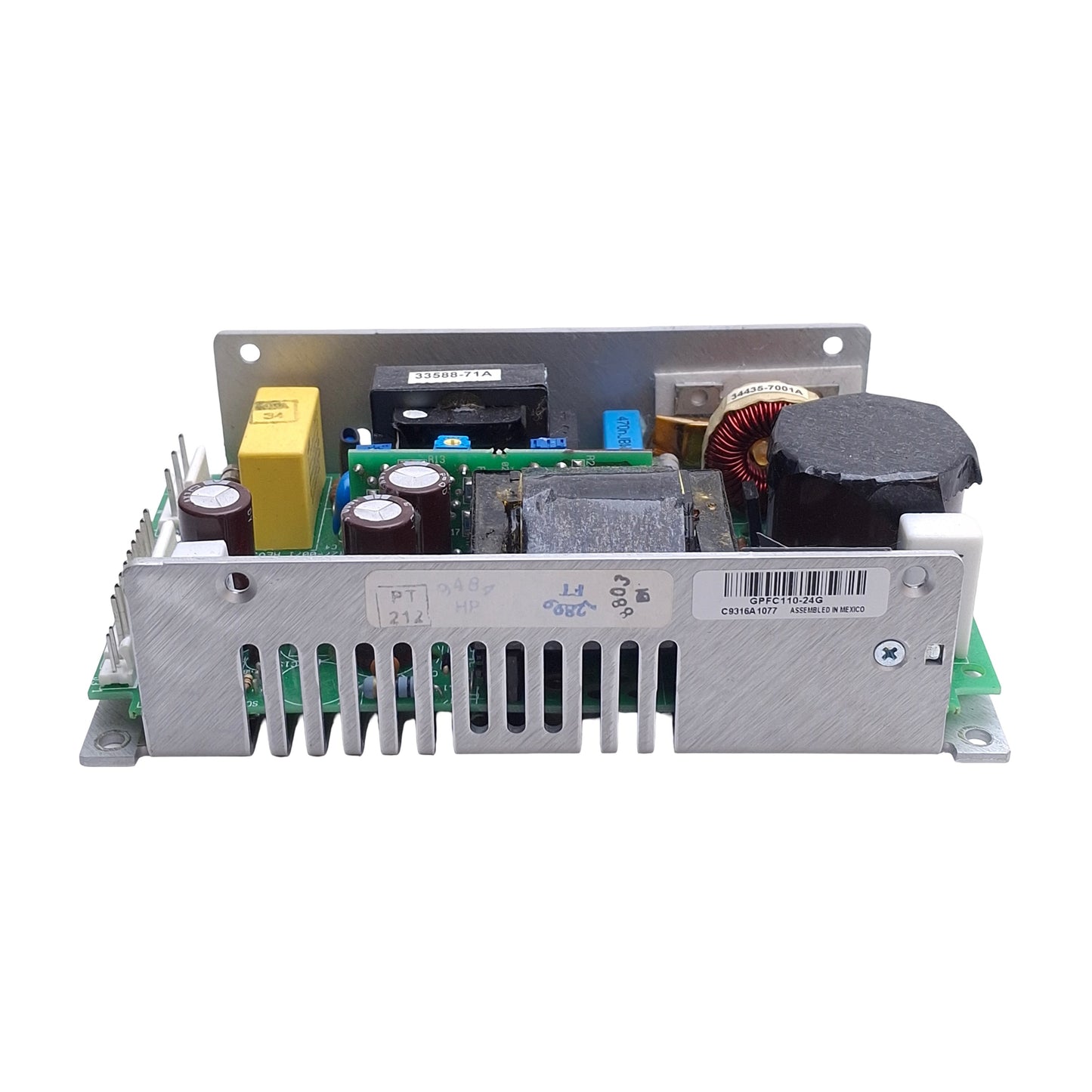 Used Condor GPFC110-24G Power Supply, 24VDC 4.6A Output, 85-264VDC Input