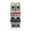Used ABB S202UP-K15 Circuit Breaker, 2-Pole, 15A 480Y/277VAC, K-Curve, DIN Rail