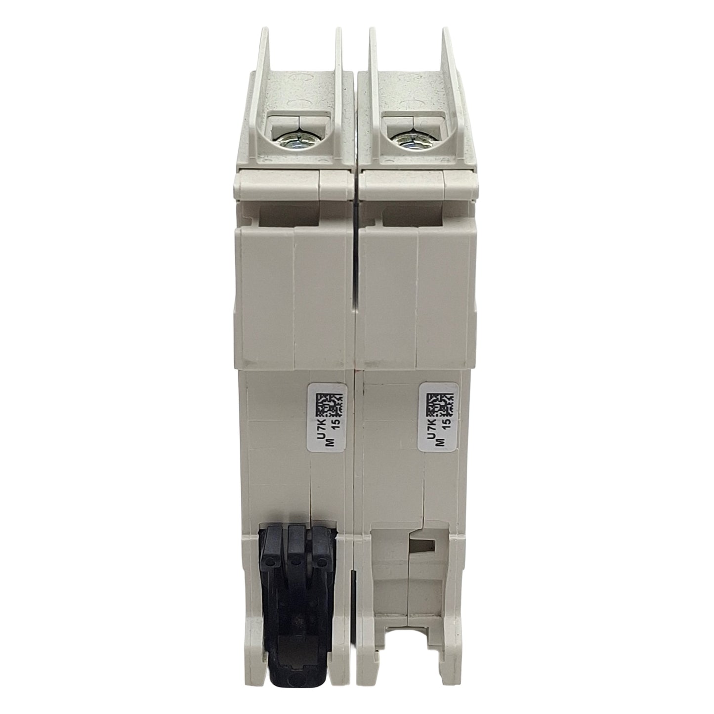 Used ABB S202UP-K15 Circuit Breaker, 2-Pole, 15A 480Y/277VAC, K-Curve, DIN Rail