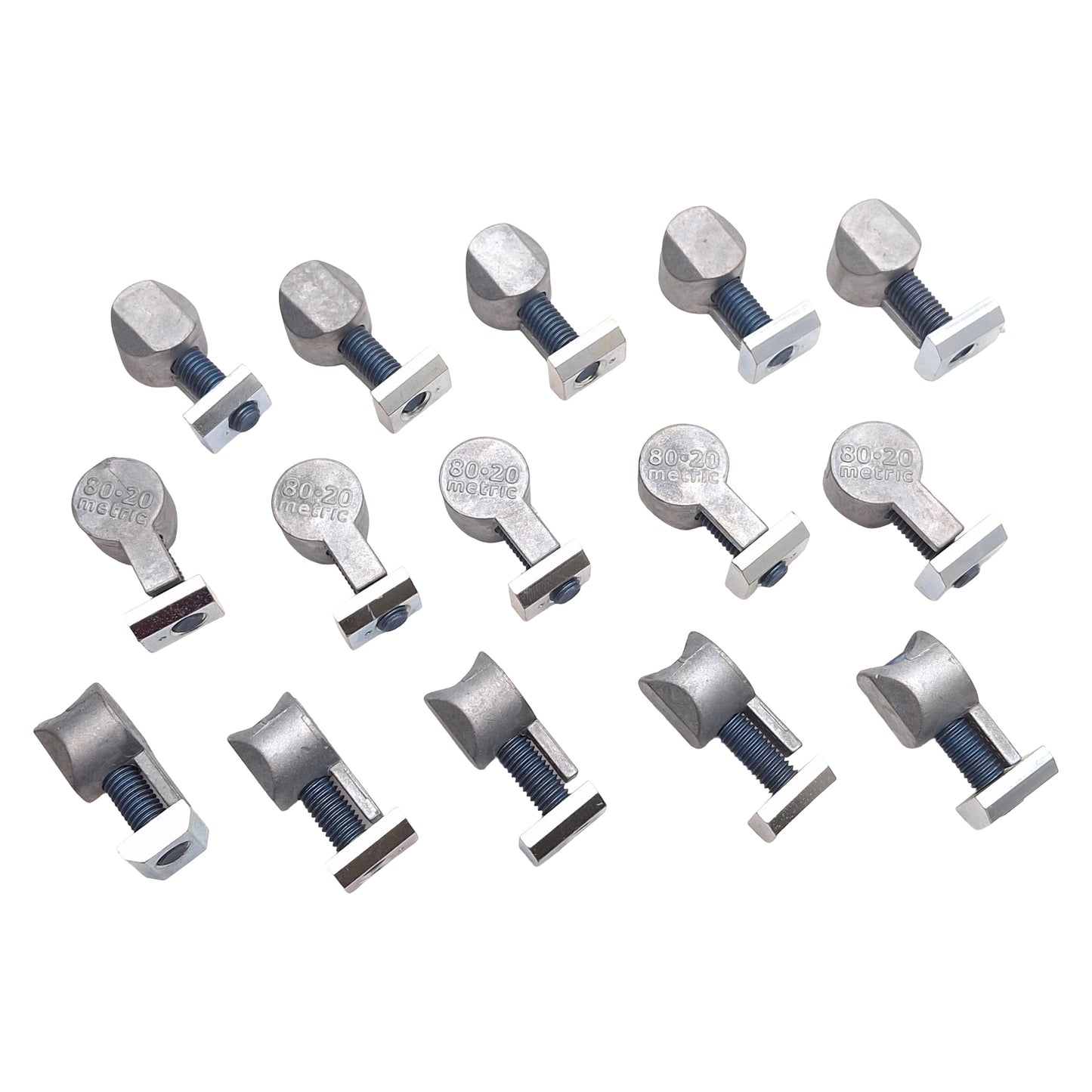 Used Lot of 15 80/20 40-3897 Standard Anchor Fastener Assembly, 40-Series, M8 x 30mm