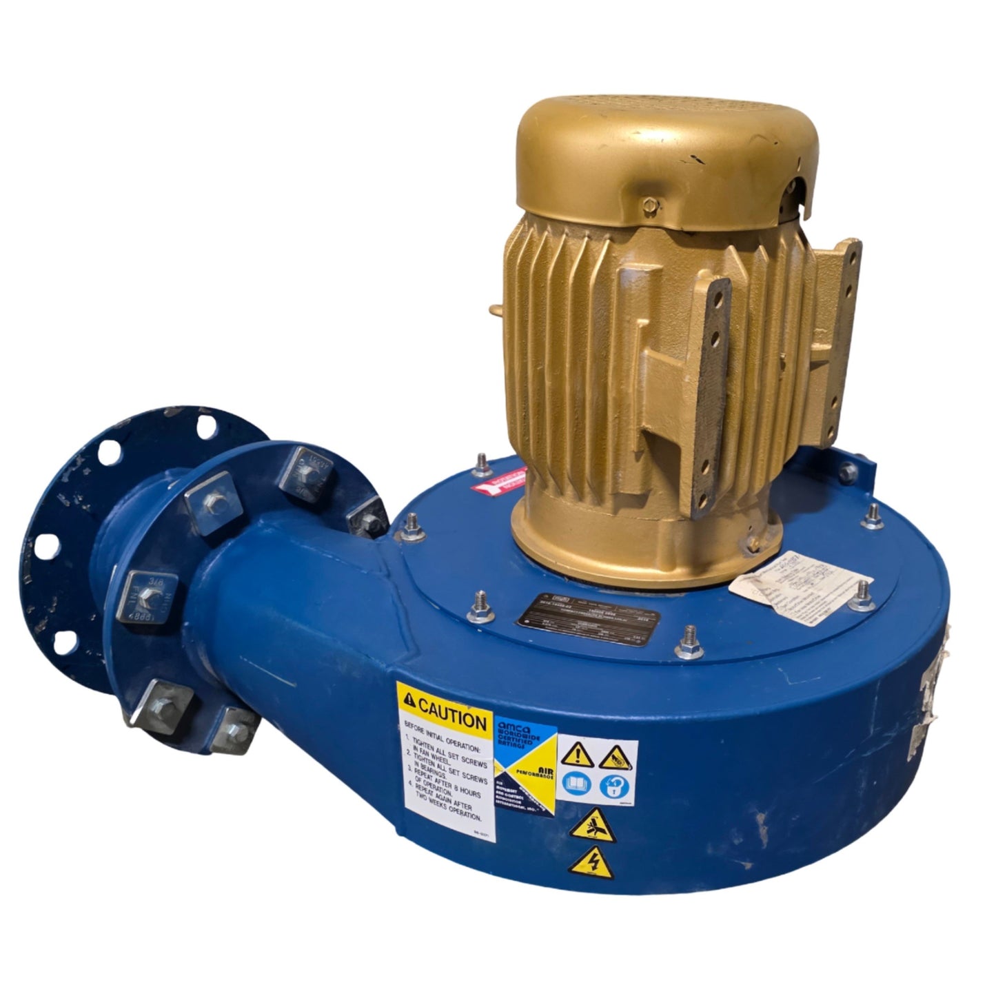 Used New York Blower 140606-0966 Compact Pressure Blower ARR-4V 5HP, 230/460VAC