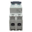 Used Schneider Electric 60150 Circuit Breaker, 2-Pole, 35A 240VAC/125VDC, DIN Rail