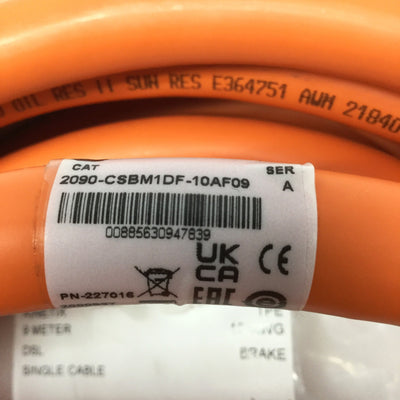 New Allen Bradley 2090-CSBM1DF-10AF09 Kinetix Motor Cable Power/Feedback/Brake, 9m