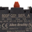 Used Lot of 5 Allen Bradley 800F-Q01 Pushbutton Contact Block, 22.5mm, 1NC, 10A 300V