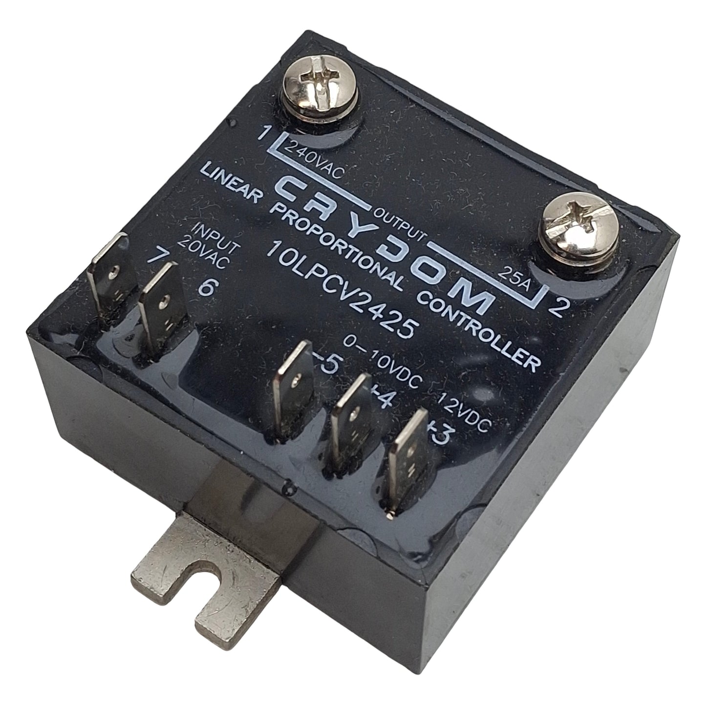 Used Crydom 10LPCV2425 Linear Proportional Controller 0-10VDC Control, 25A 240VAC Out