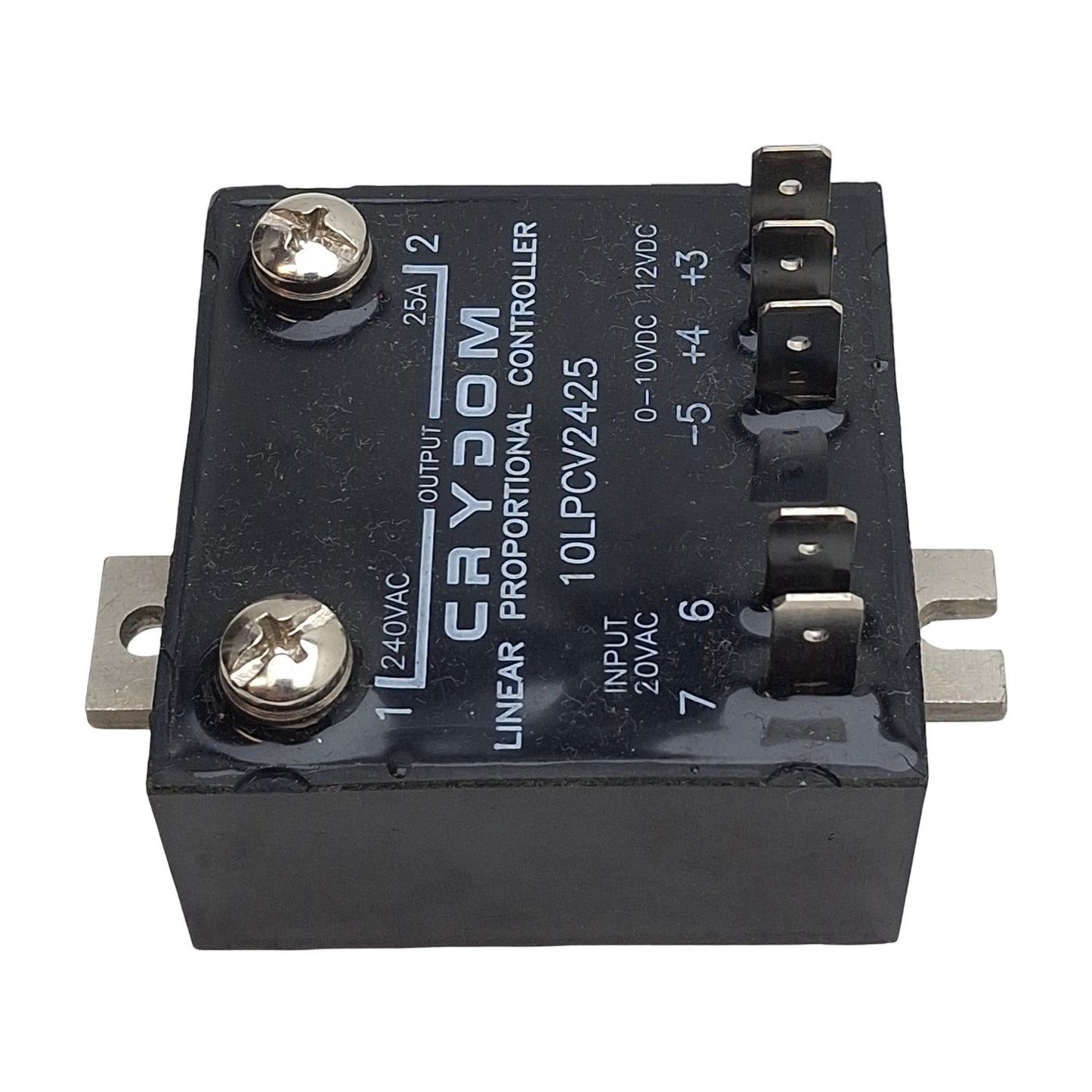 Used Crydom 10LPCV2425 Linear Proportional Controller 0-10VDC Control, 25A 240VAC Out