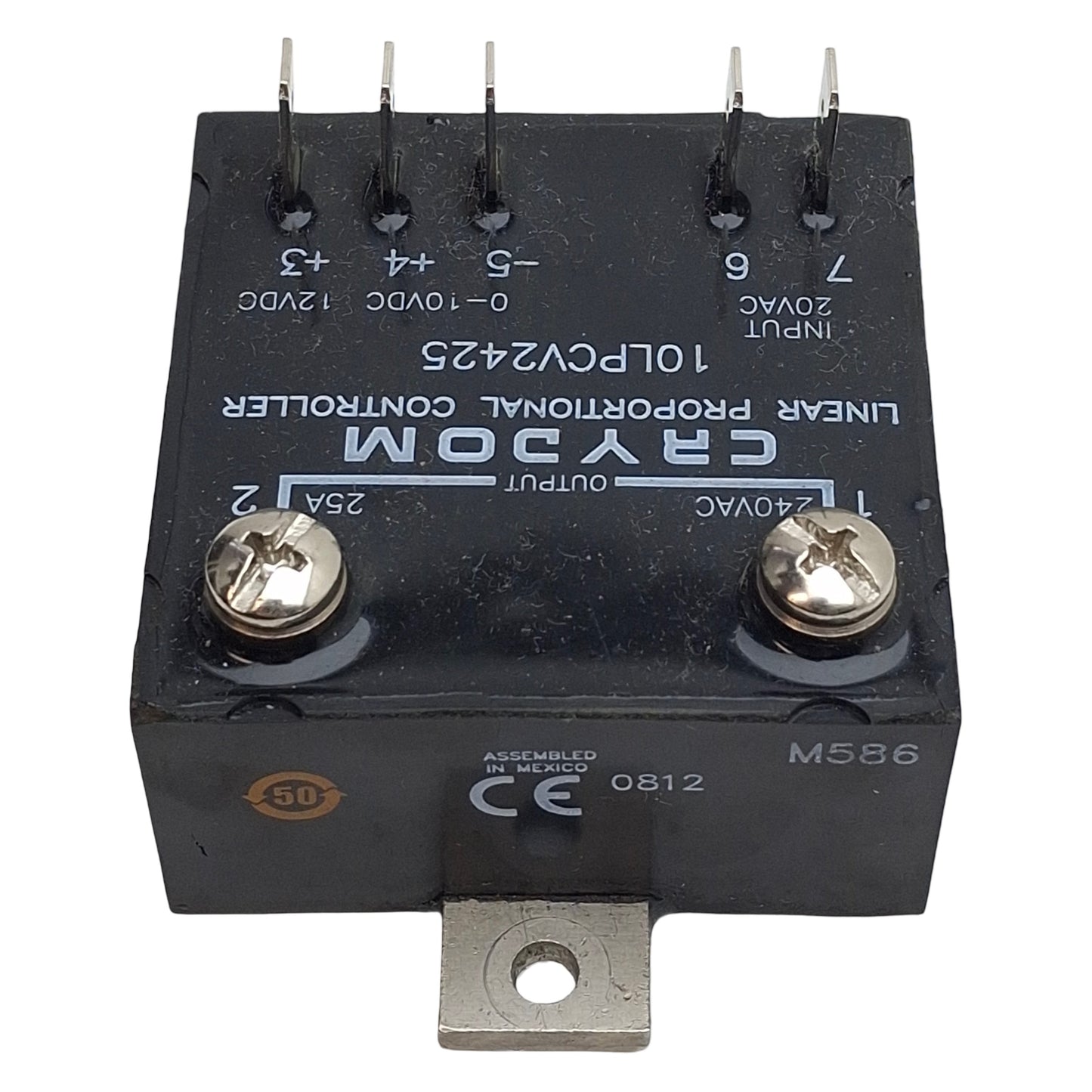 Used Crydom 10LPCV2425 Linear Proportional Controller 0-10VDC Control, 25A 240VAC Out