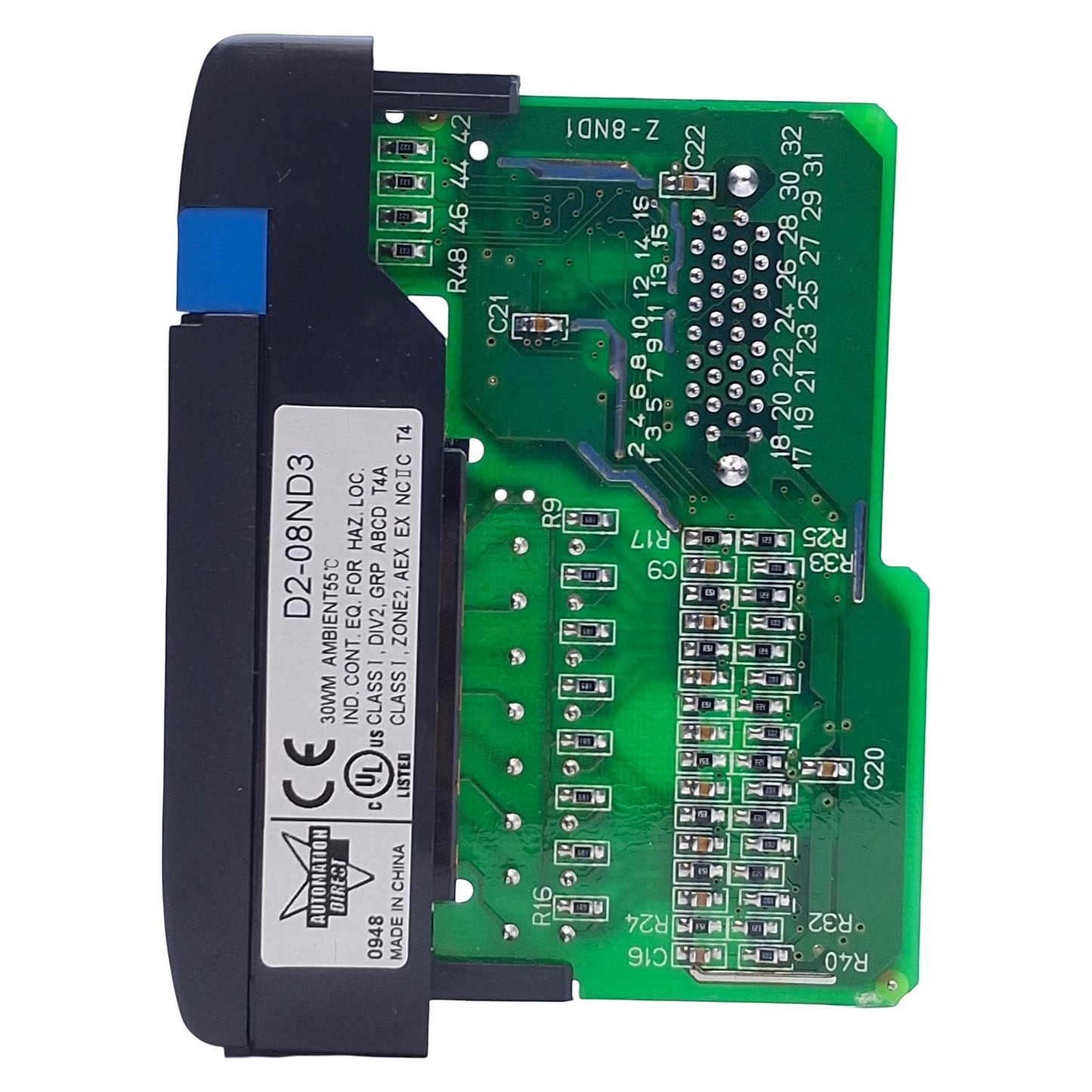 Used Automation Direct D2-08ND3 Discrete Input Module 12-24VDC, 8 Points Per Common