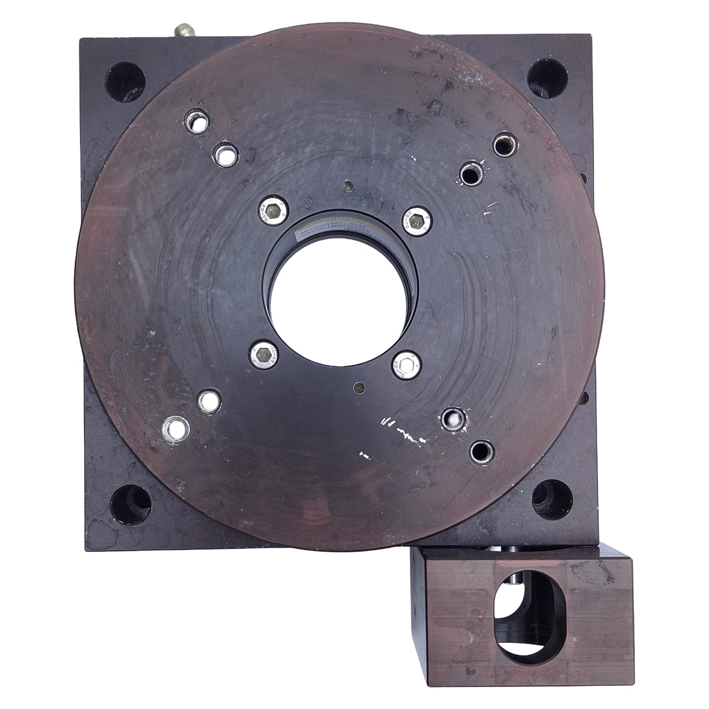 Used Parker 30006-S Rotary Positioner 150lbs Load, 0.12arc-min, ø6" OD, ø1.75" ID