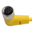 Used Mencom MDC-4FP-5M-R Cordset, 4-Pin M12 90° Female to Flying Leads, 4A 300VAC, 5m